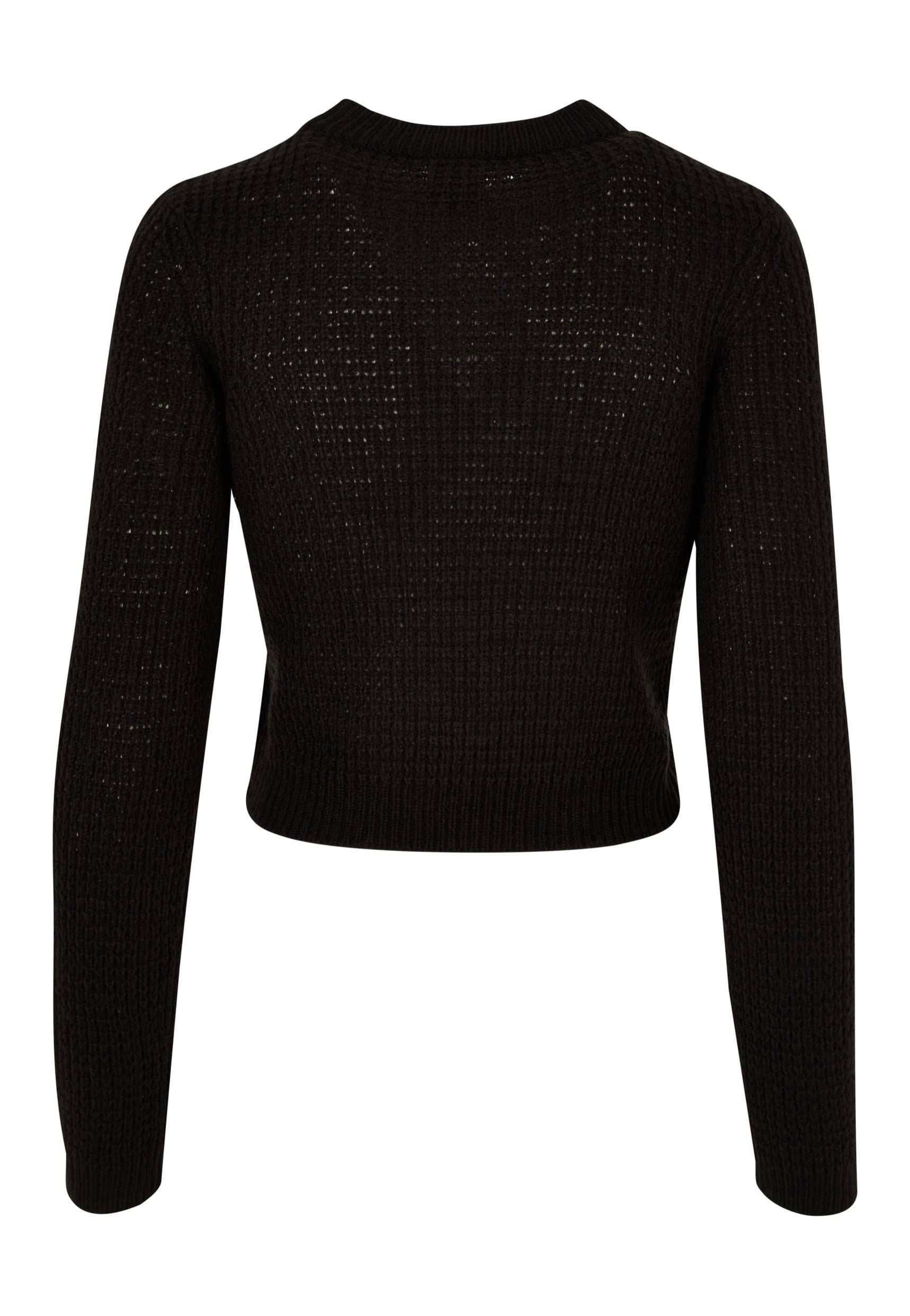 Urban Classics - Short Waffle Black - Pullover | Women-Image