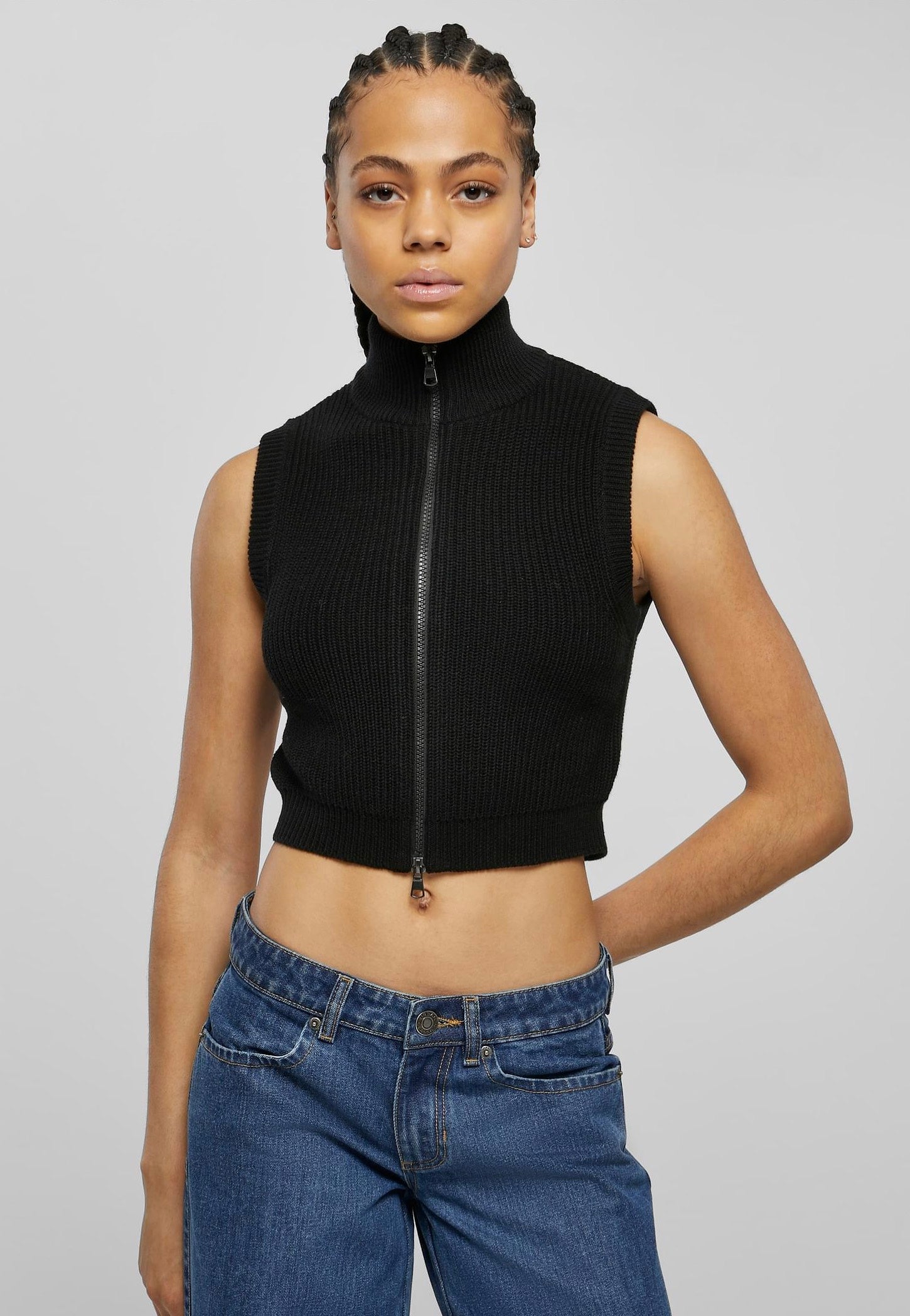 Urban Classics - Short Knit Black - Top | Women-Image