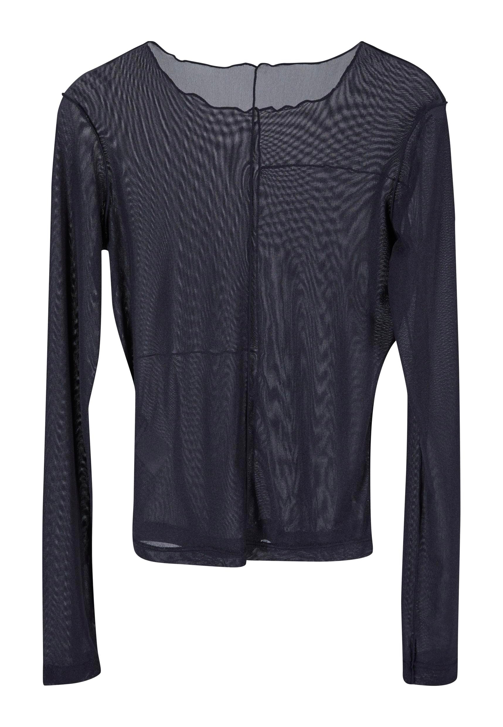 Urban Classics - Ladies Exposed Seam Mesh Black - Longsleeve | Women-Image