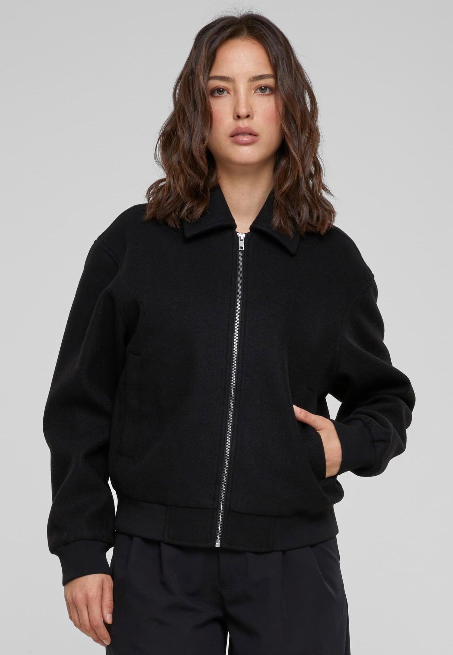 Urban Classics - Ladies Boxy Black - Jacket | Women-Image