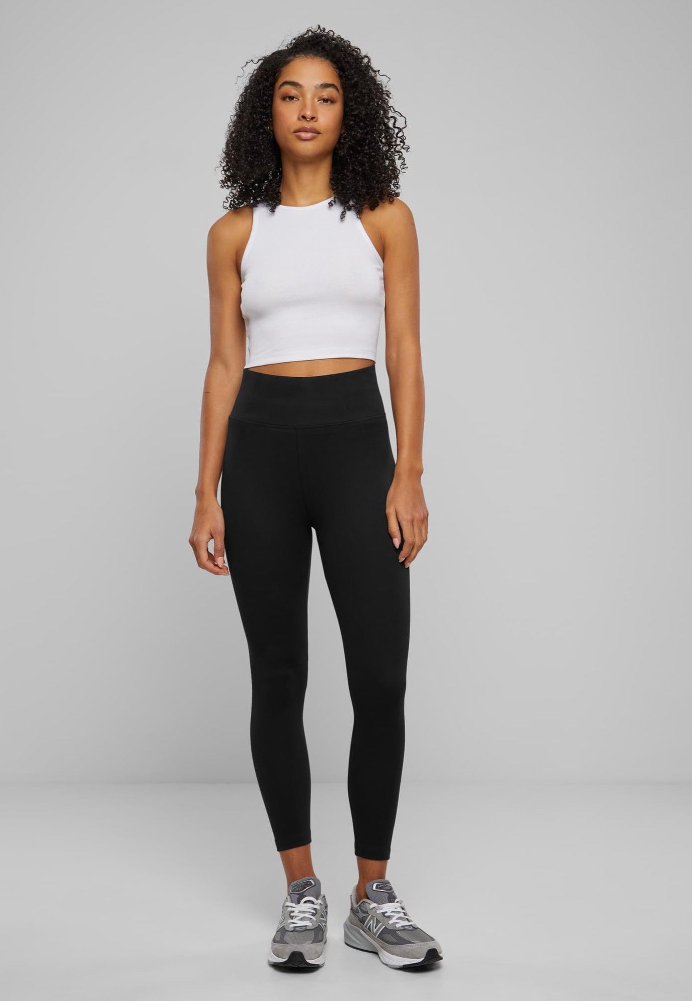 Urban Classics - Ladies Organic Cropped Rib White - Top | Women-Image