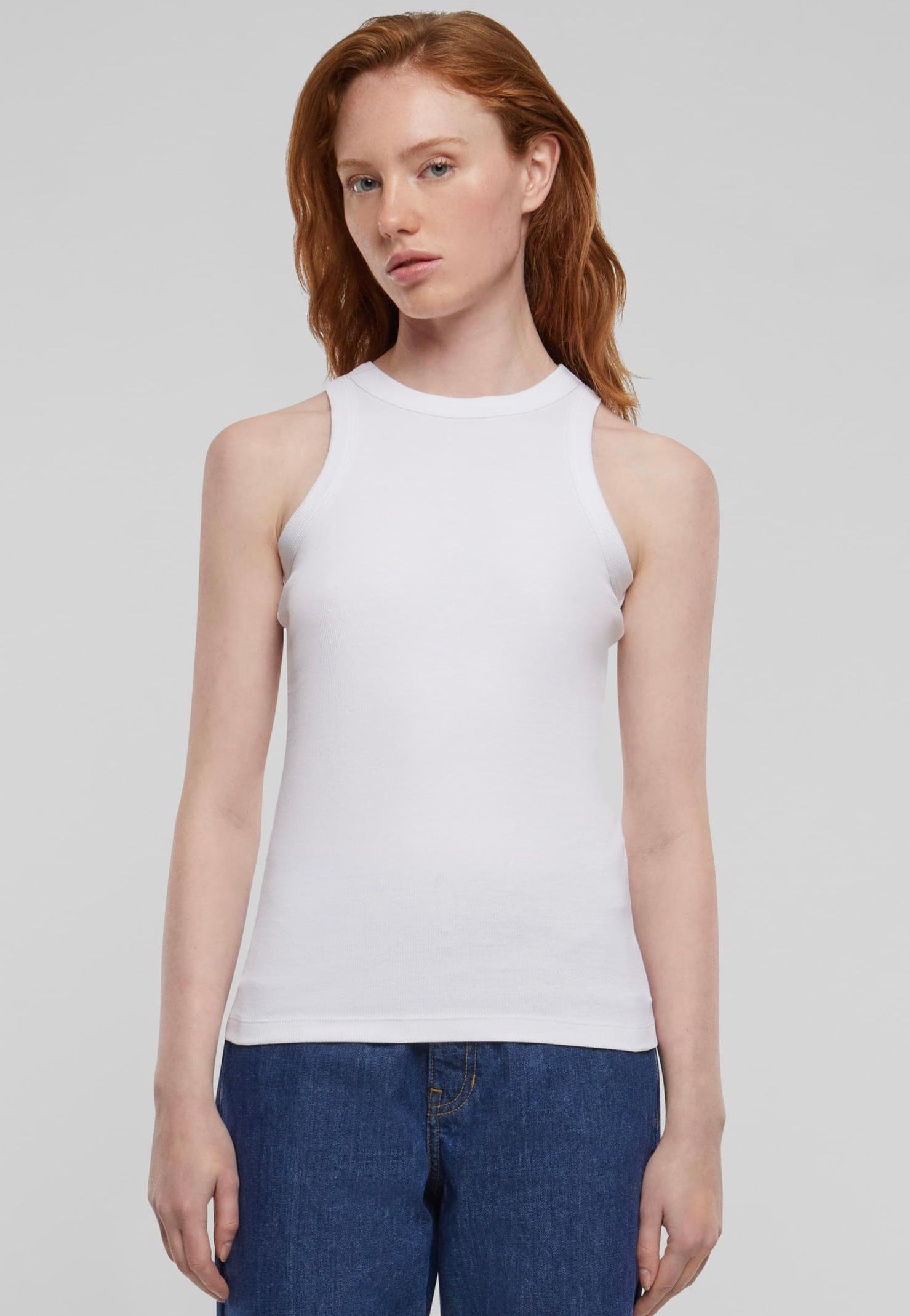 Urban Classics - Ladies Racer Back Rib White - Top | Women-Image