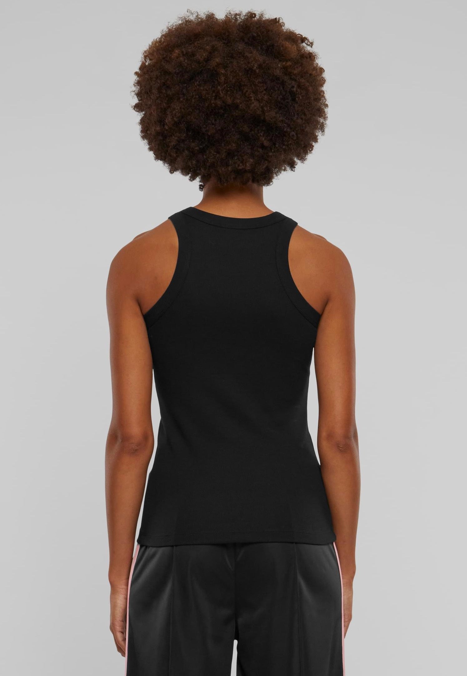 Urban Classics - Ladies Racer Back Rib Black - Top | Women-Image