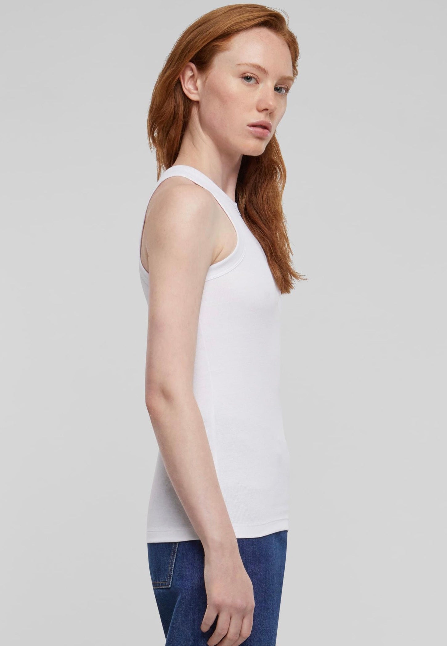 Urban Classics - Ladies Racer Back Rib White - Top | Women-Image