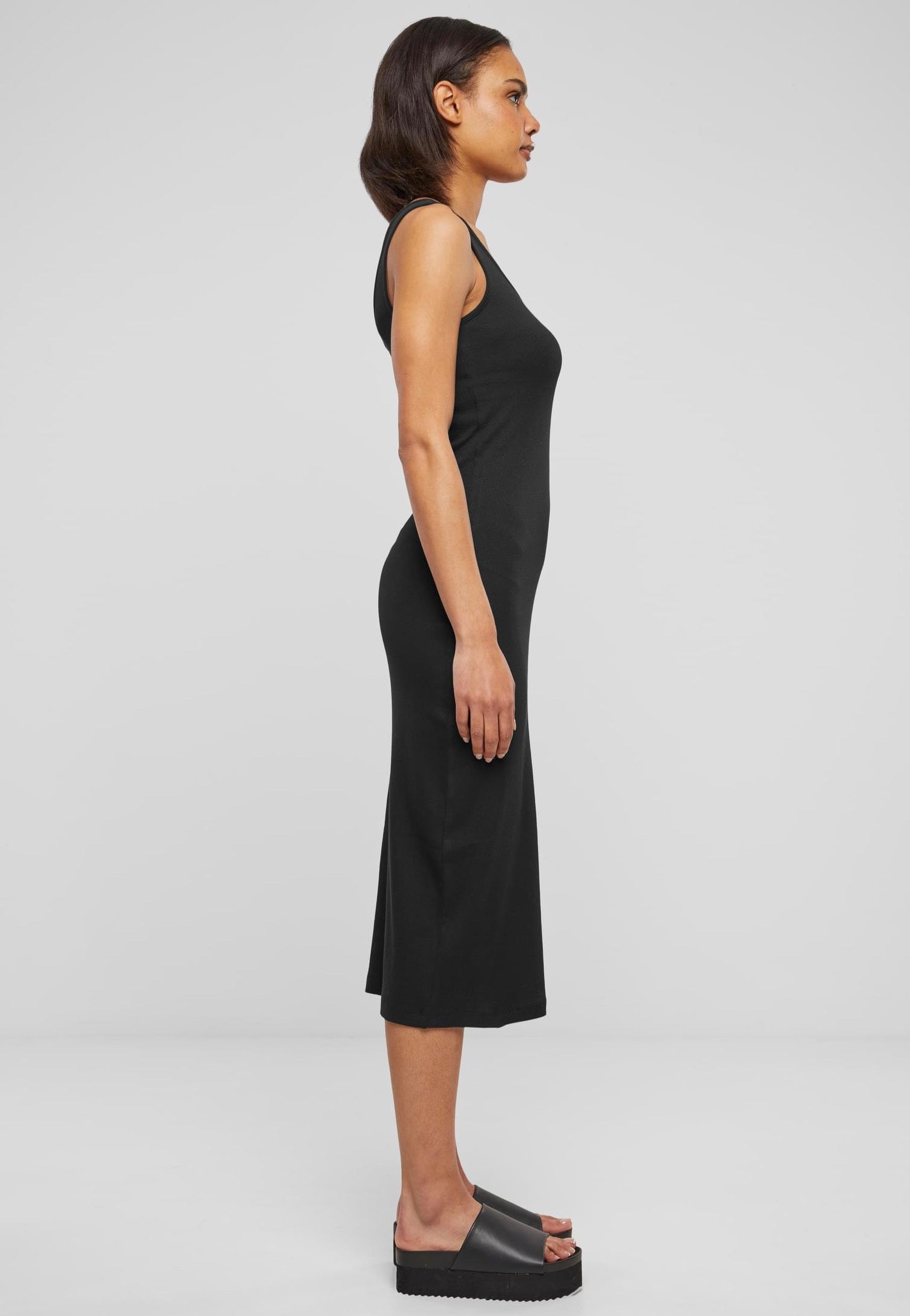 Urban Classics - Ladies Rib Top Black - Dress | Women-Image