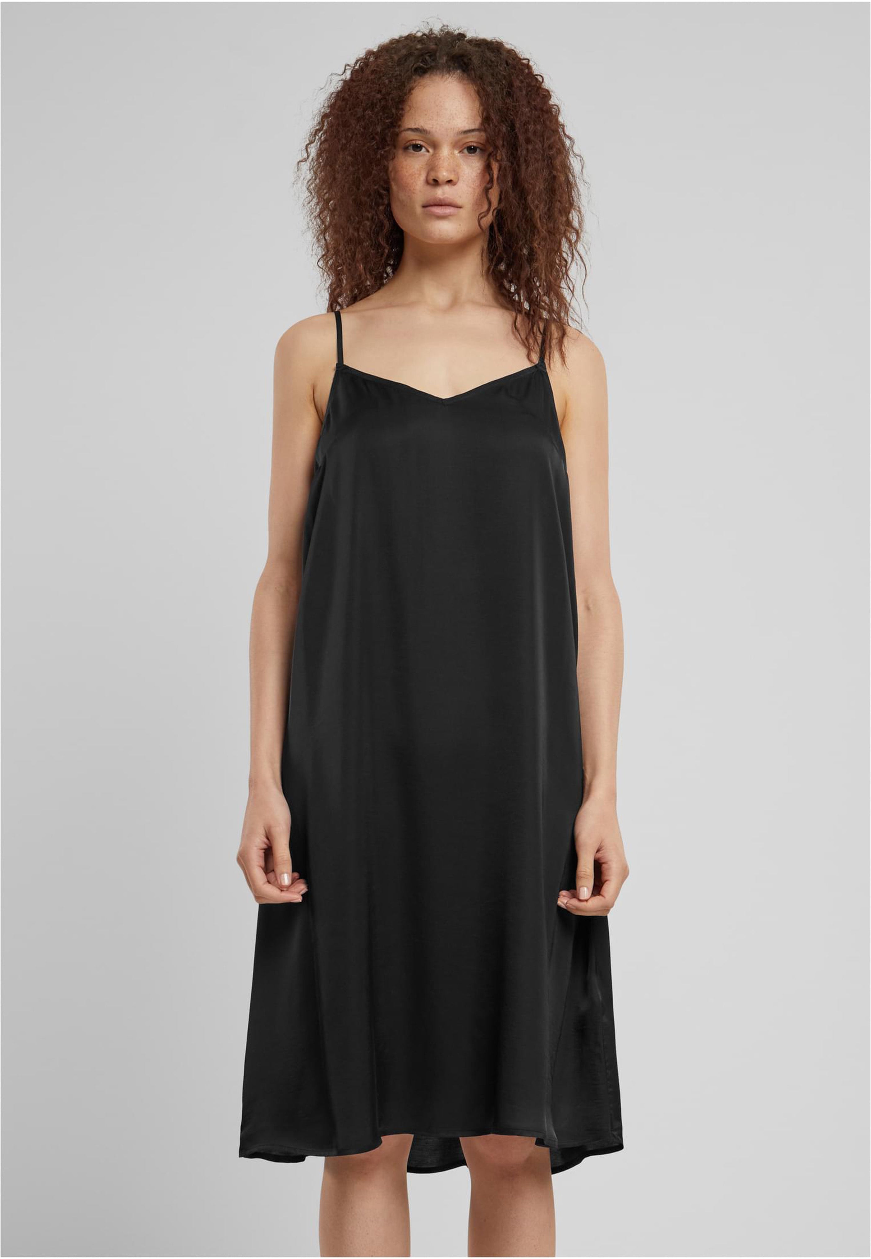 Urban Classics - Ladies Viscose Satin Slip Black - Dress | Women-Image