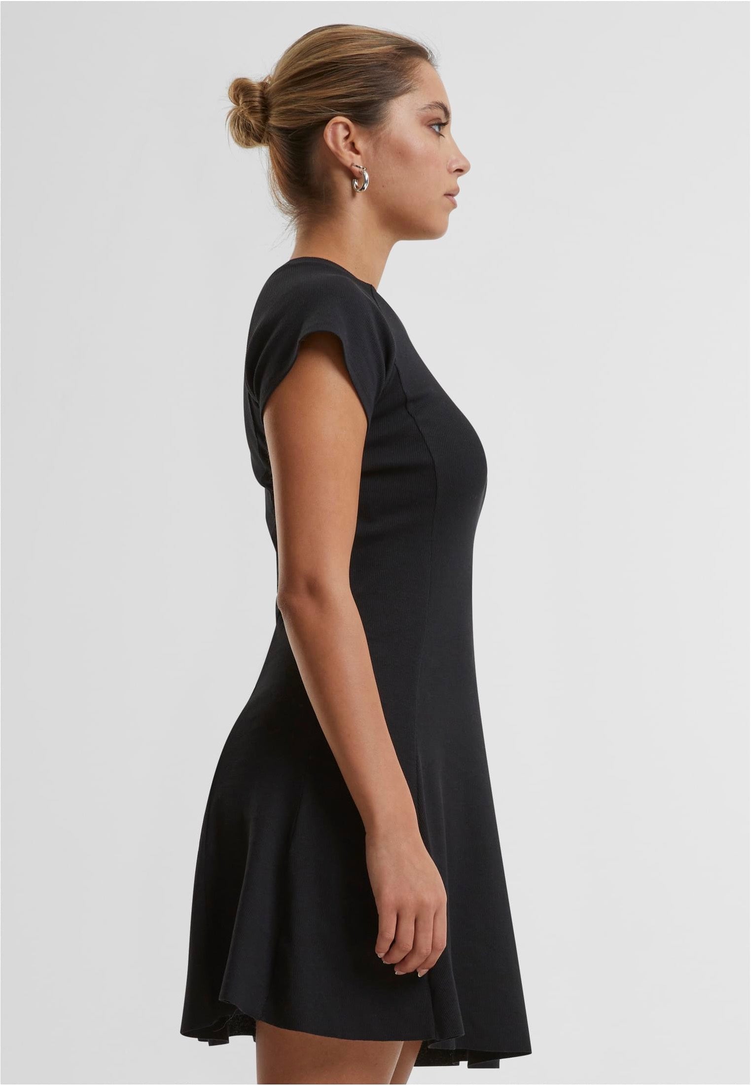 Urban Classics - Ladies Skater Rib Black - Dress | Women-Image