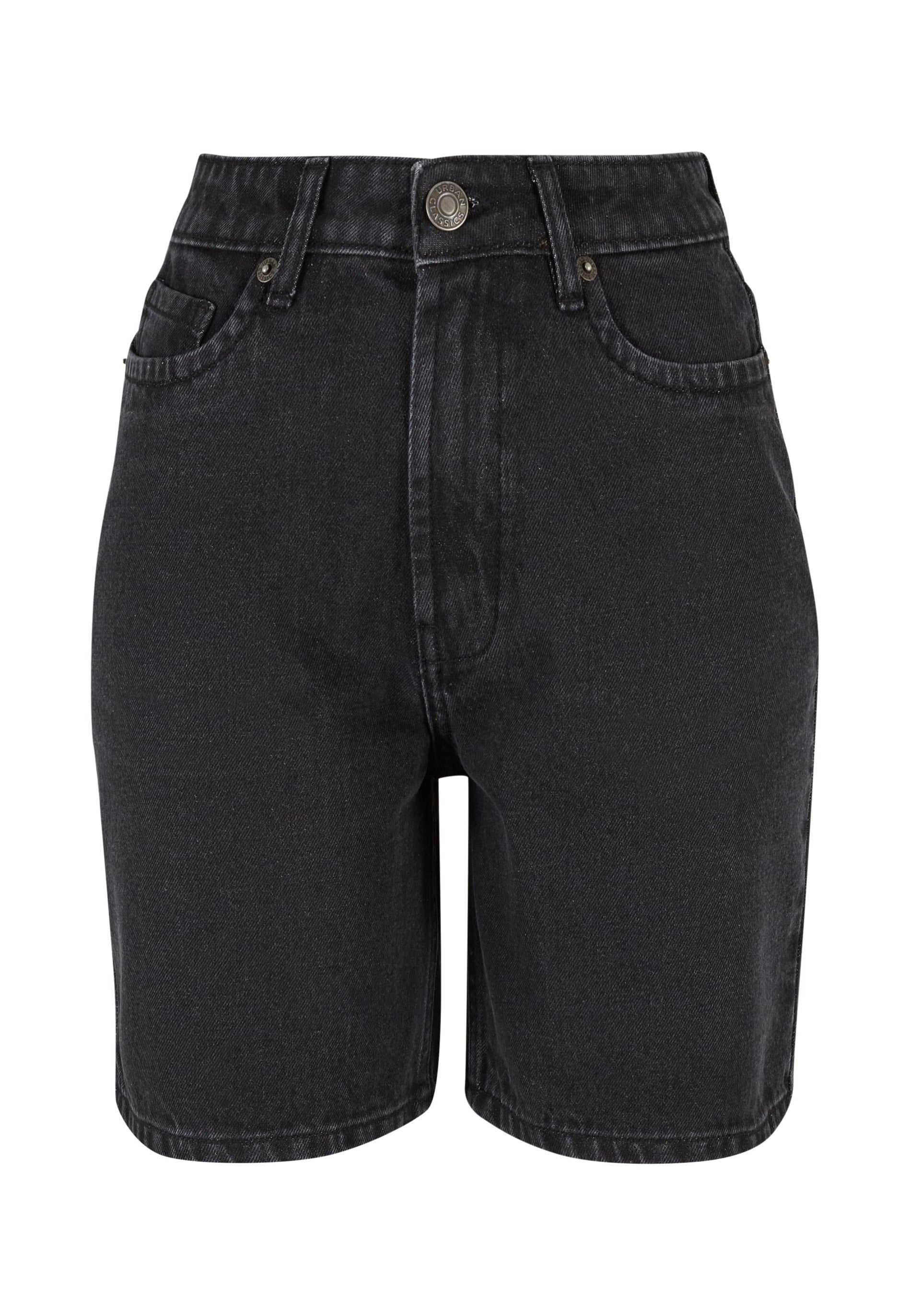 Urban Classics - Ladies 90‘s Bermuda Black Washed - Shorts | Women-Image