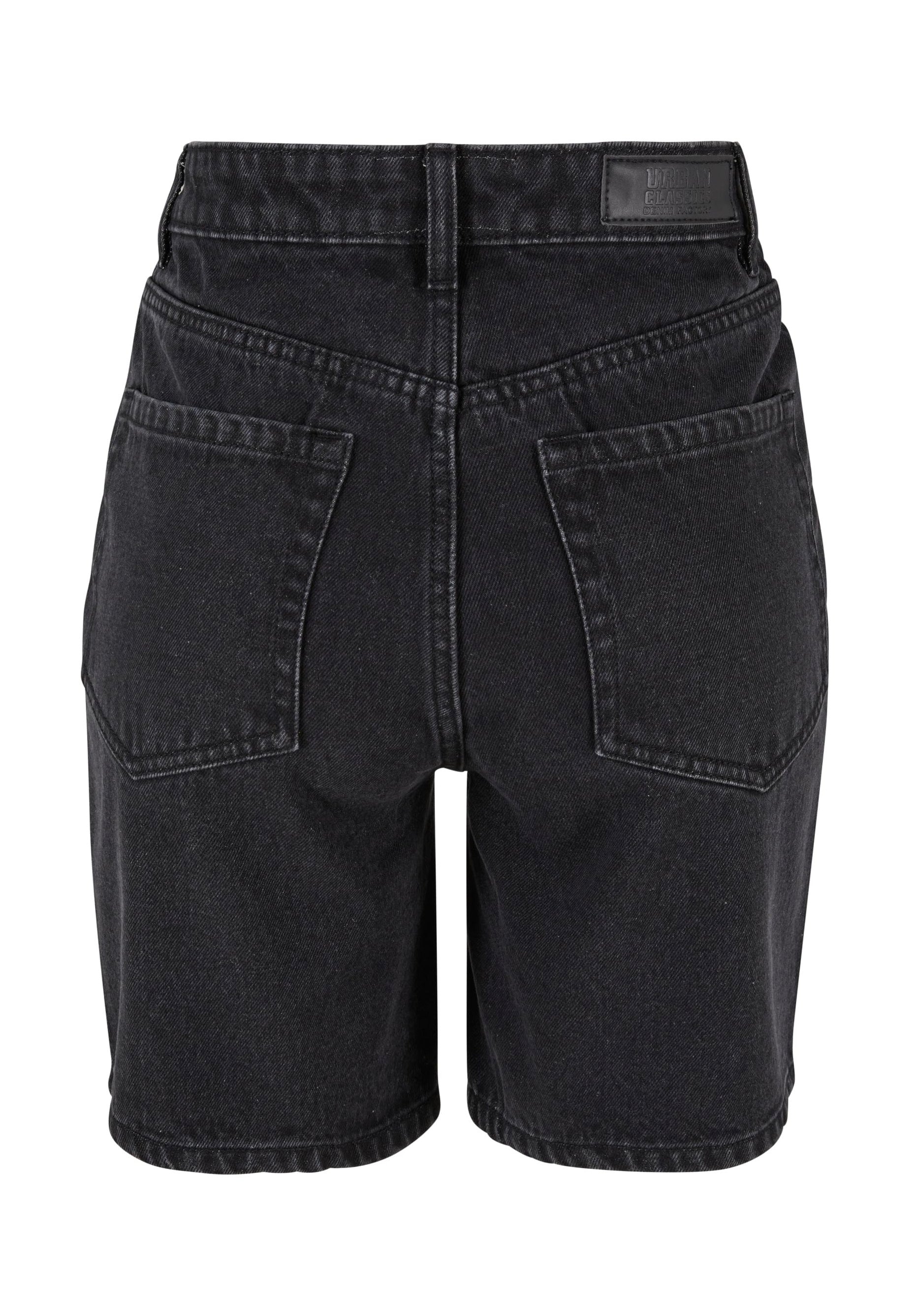 Urban Classics - Ladies 90‘s Bermuda Black Washed - Shorts | Women-Image