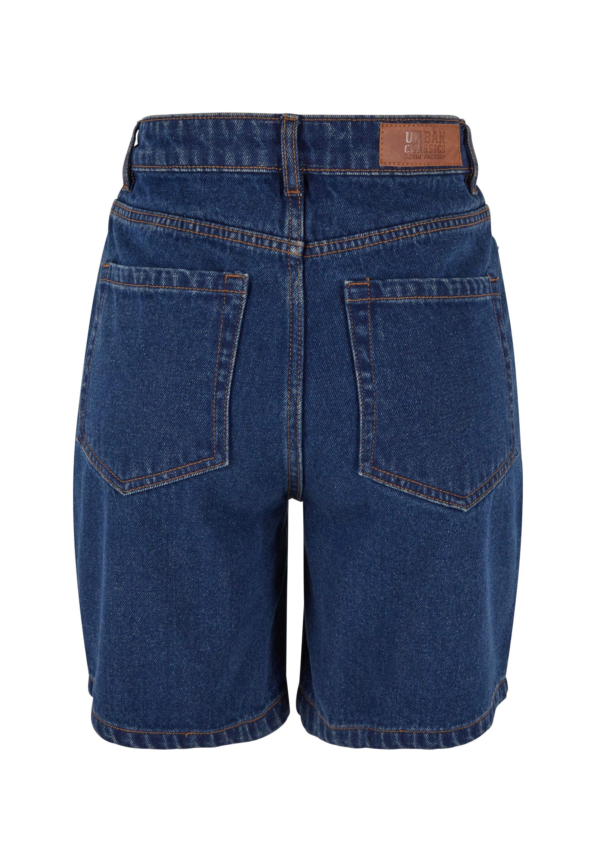 Urban Classics - Ladies 90‘s Bermuda Mid Indigo Washed - Shorts | Women-Image