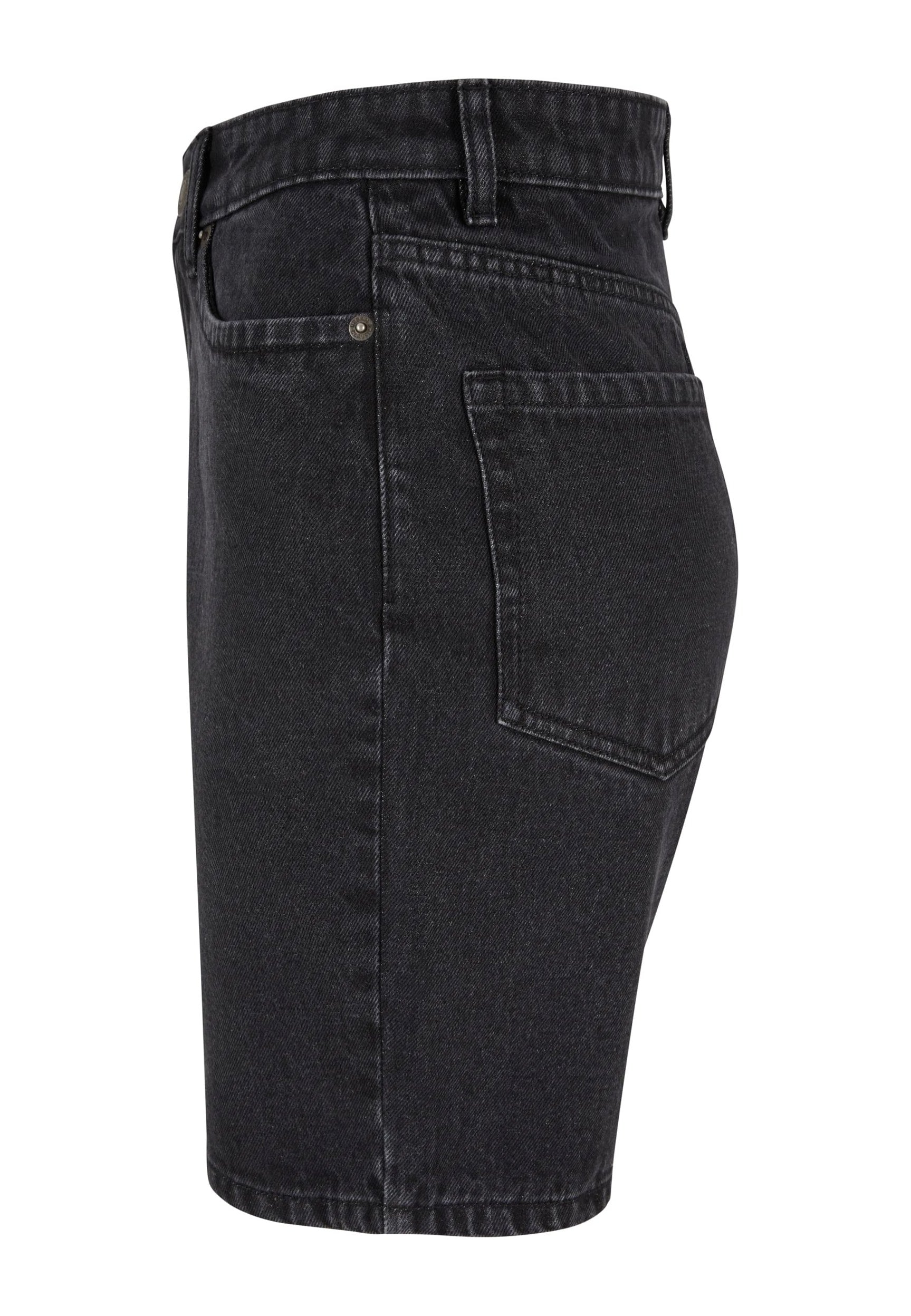 Urban Classics - Ladies 90‘s Bermuda Black Washed - Shorts | Women-Image