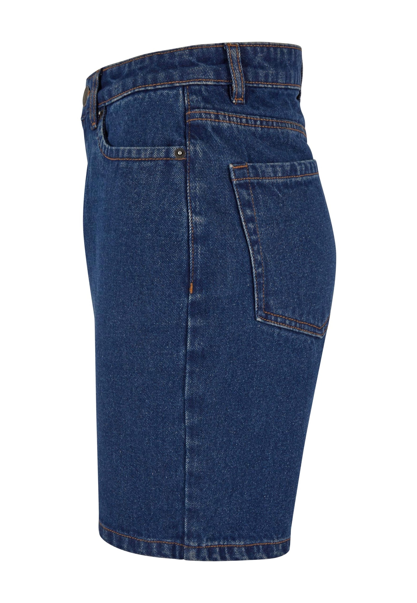 Urban Classics - Ladies 90‘s Bermuda Mid Indigo Washed - Shorts | Women-Image