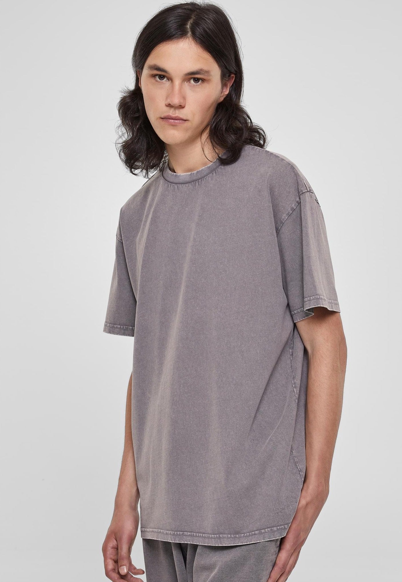 Urban Classics - Heavy Oversized Acid Wash Asphalt - T-Shirt | Men-Image