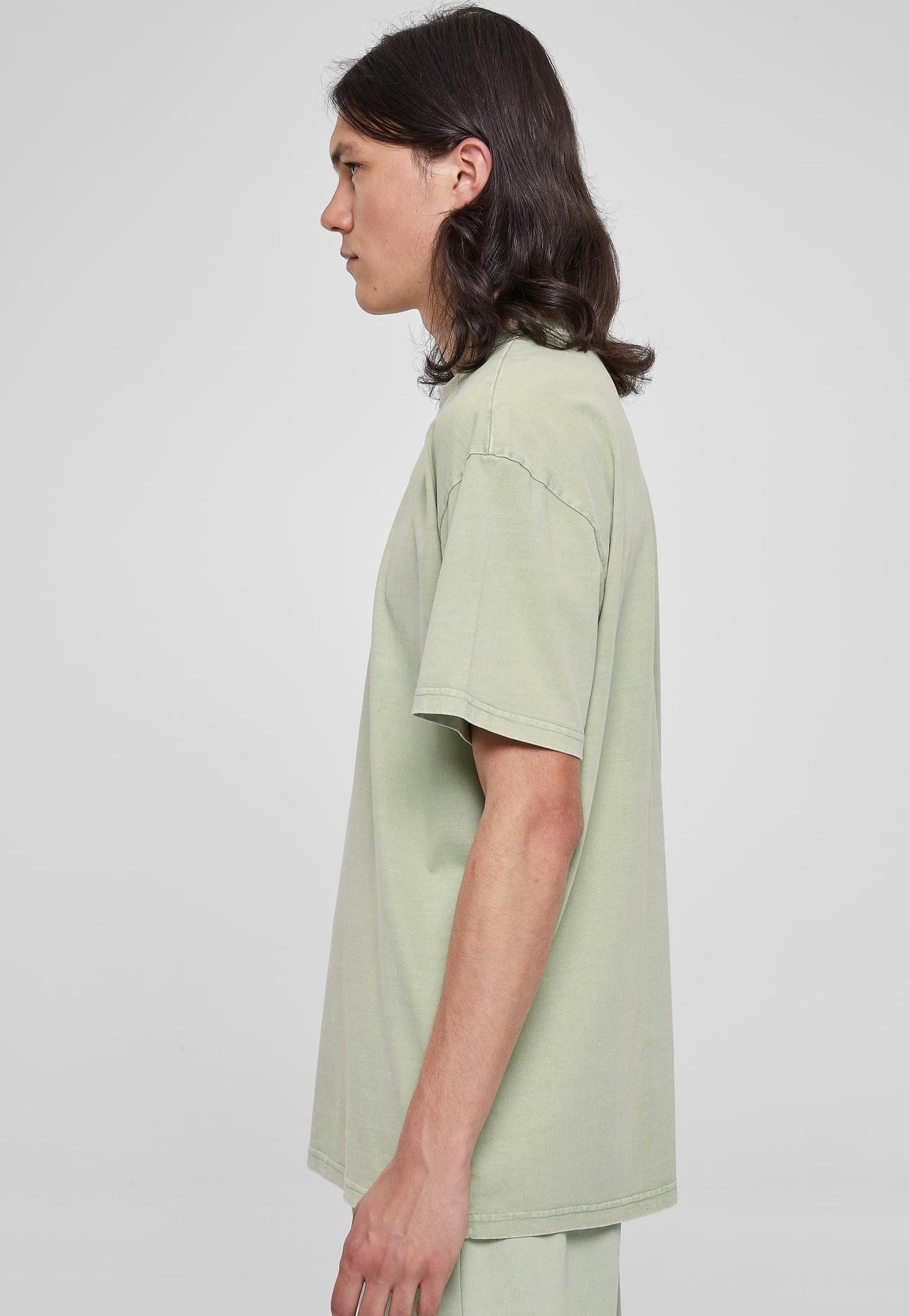 Urban Classics - Heavy Oversized Acid Wash Vintagegreen - T-Shirt | Men-Image