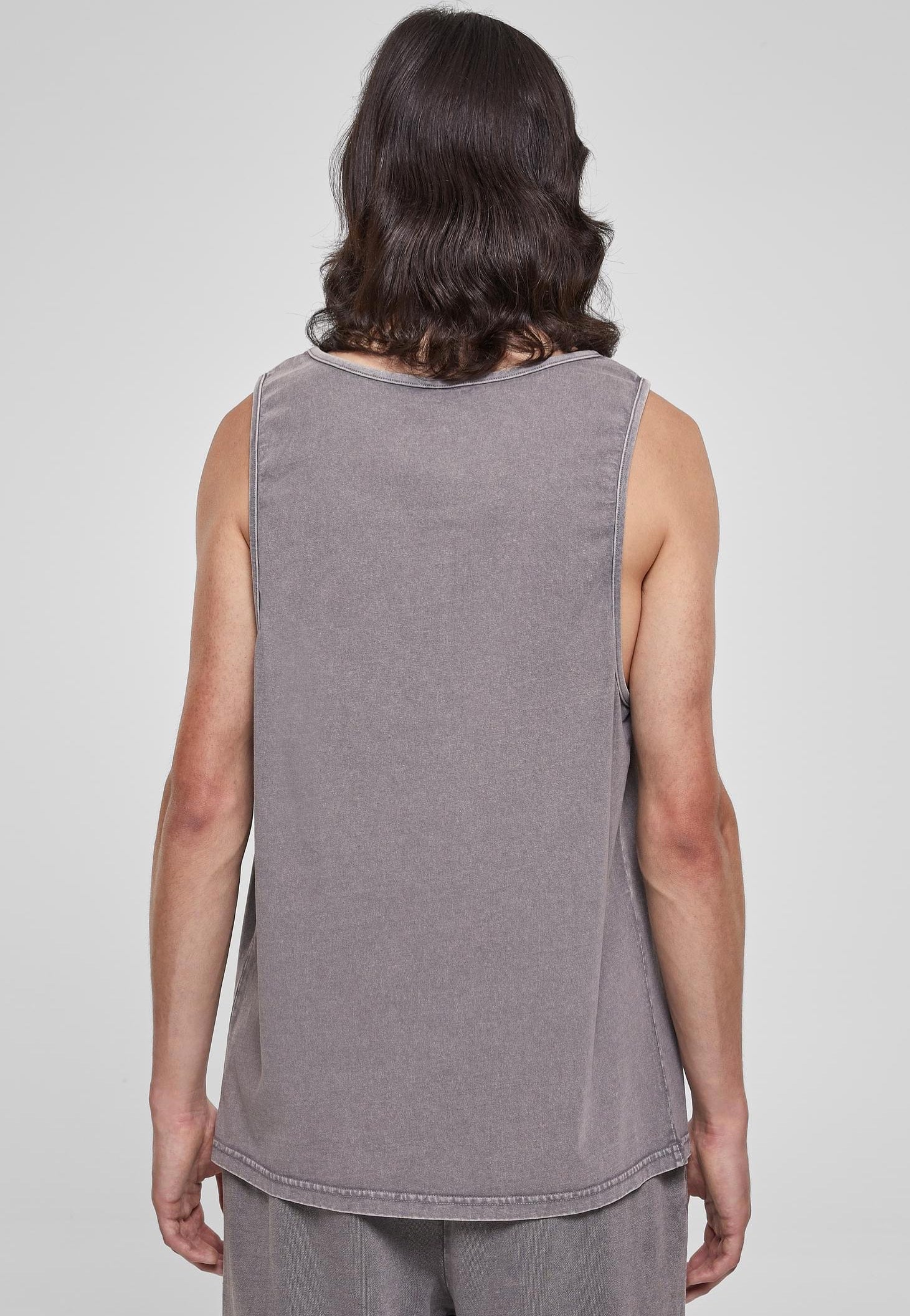 Urban Classics - Heavy Oversized Acid Wash Asphalt - Tank | Men-Image