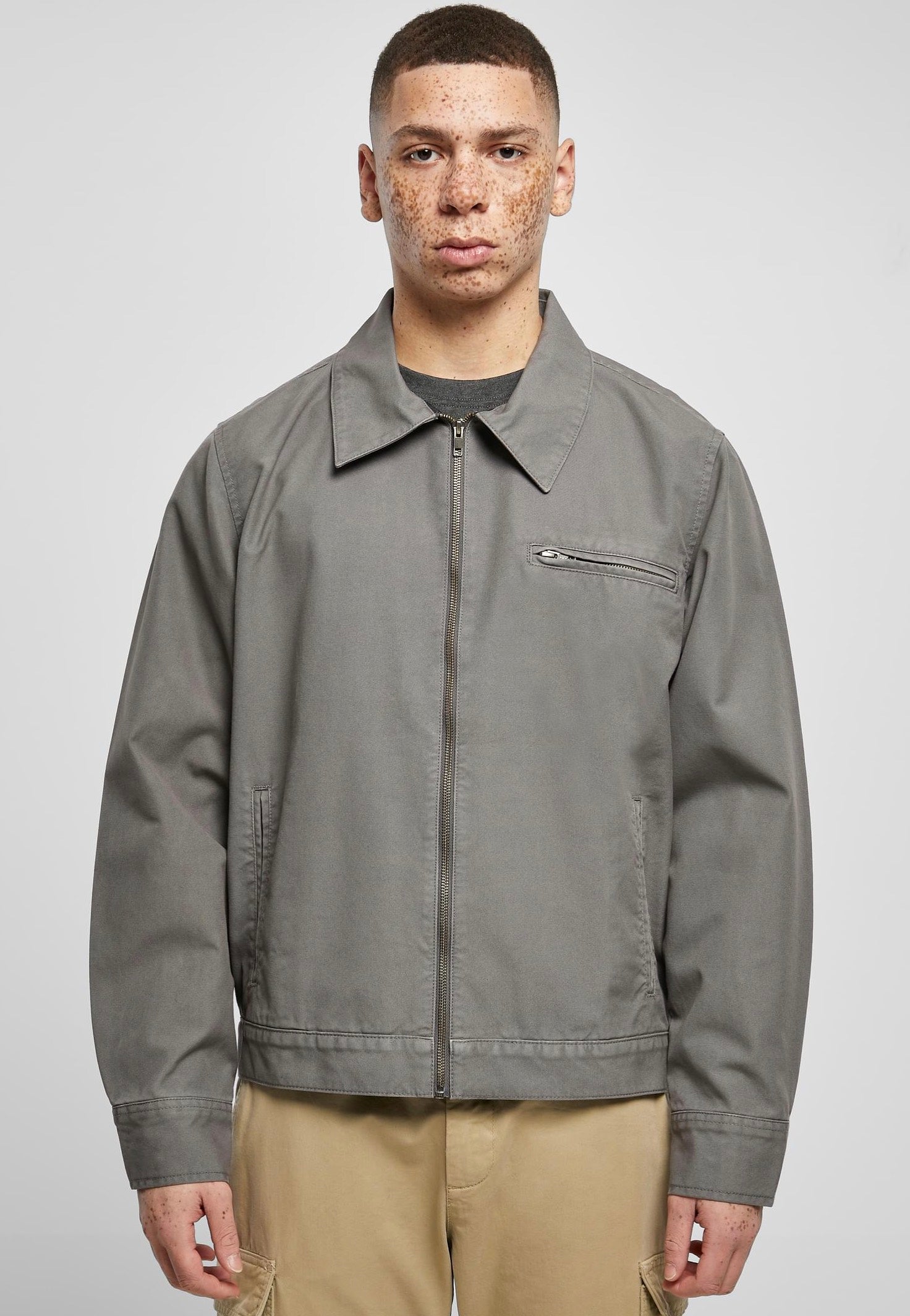 Urban Classics - Overdyed Workwear Darkshadow - Jacket | Men-Image