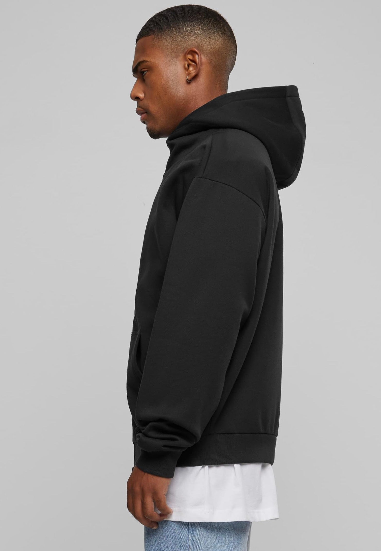 Urban Classics - High Neck Zip Black - Zipper | Men-Image