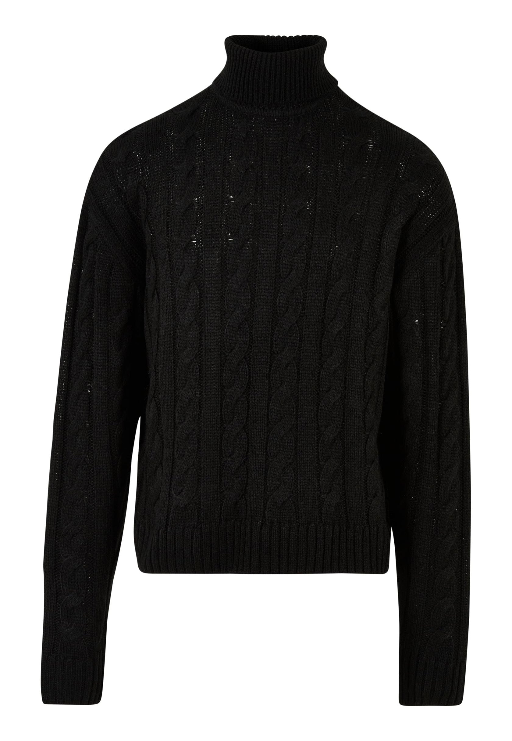 Urban Classics - Boxy Roll Neck Black - Pullover | Men-Image