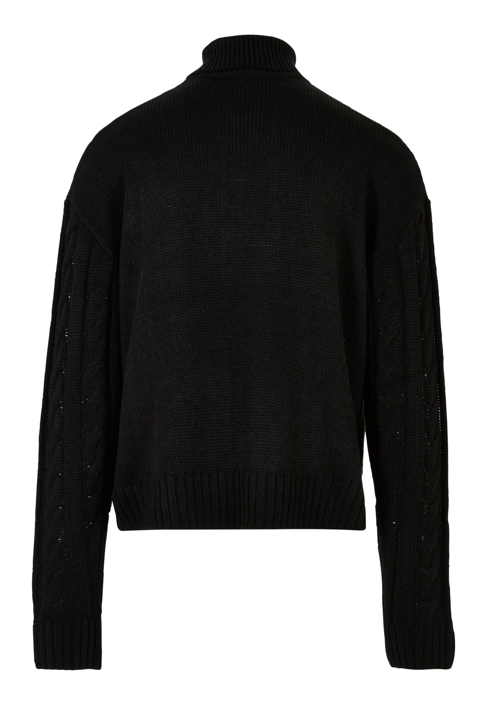 Urban Classics - Boxy Roll Neck Black - Pullover | Men-Image