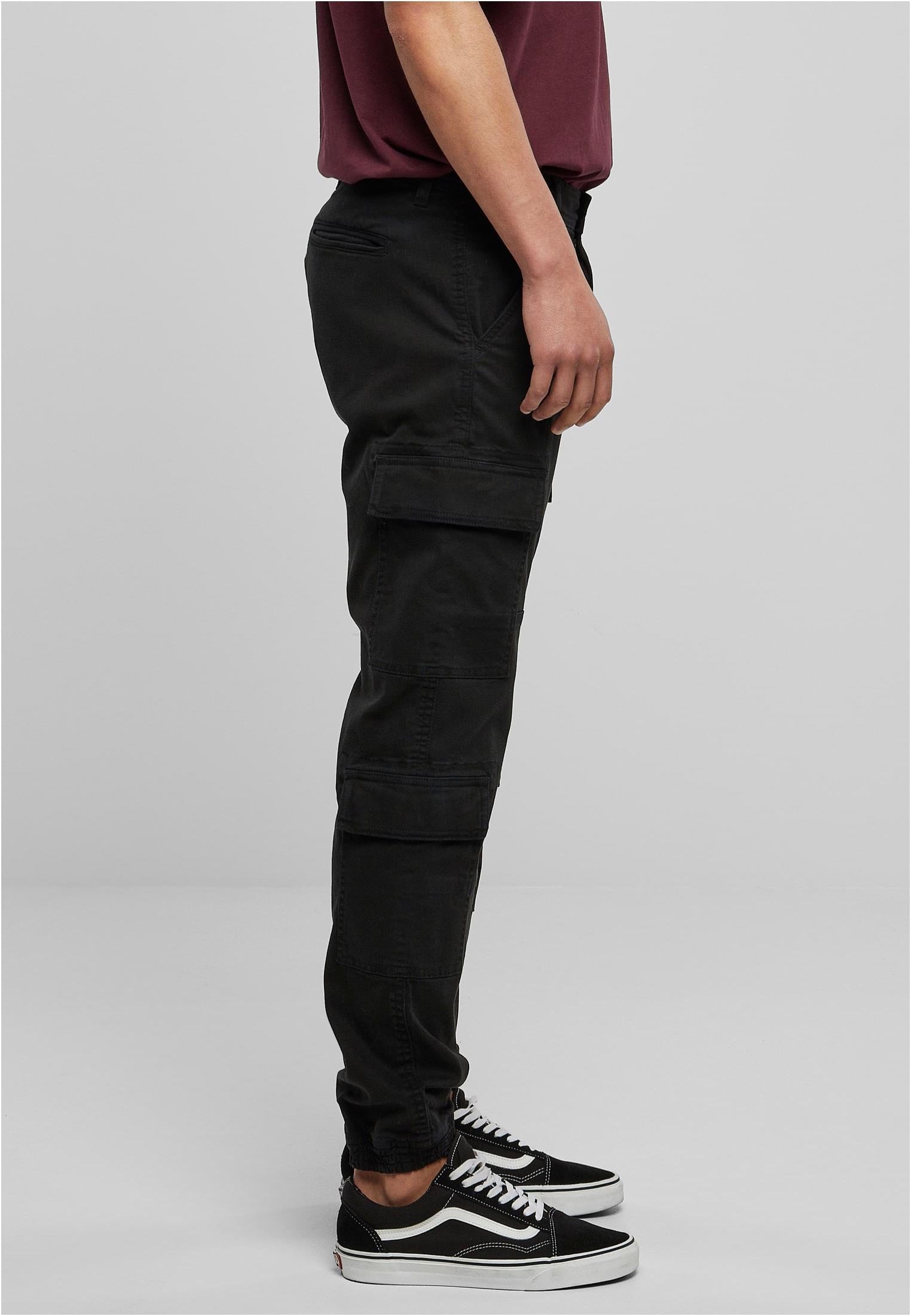 Urban Classics - Double Cargo Twill Jogging Black - Pants | Men-Image