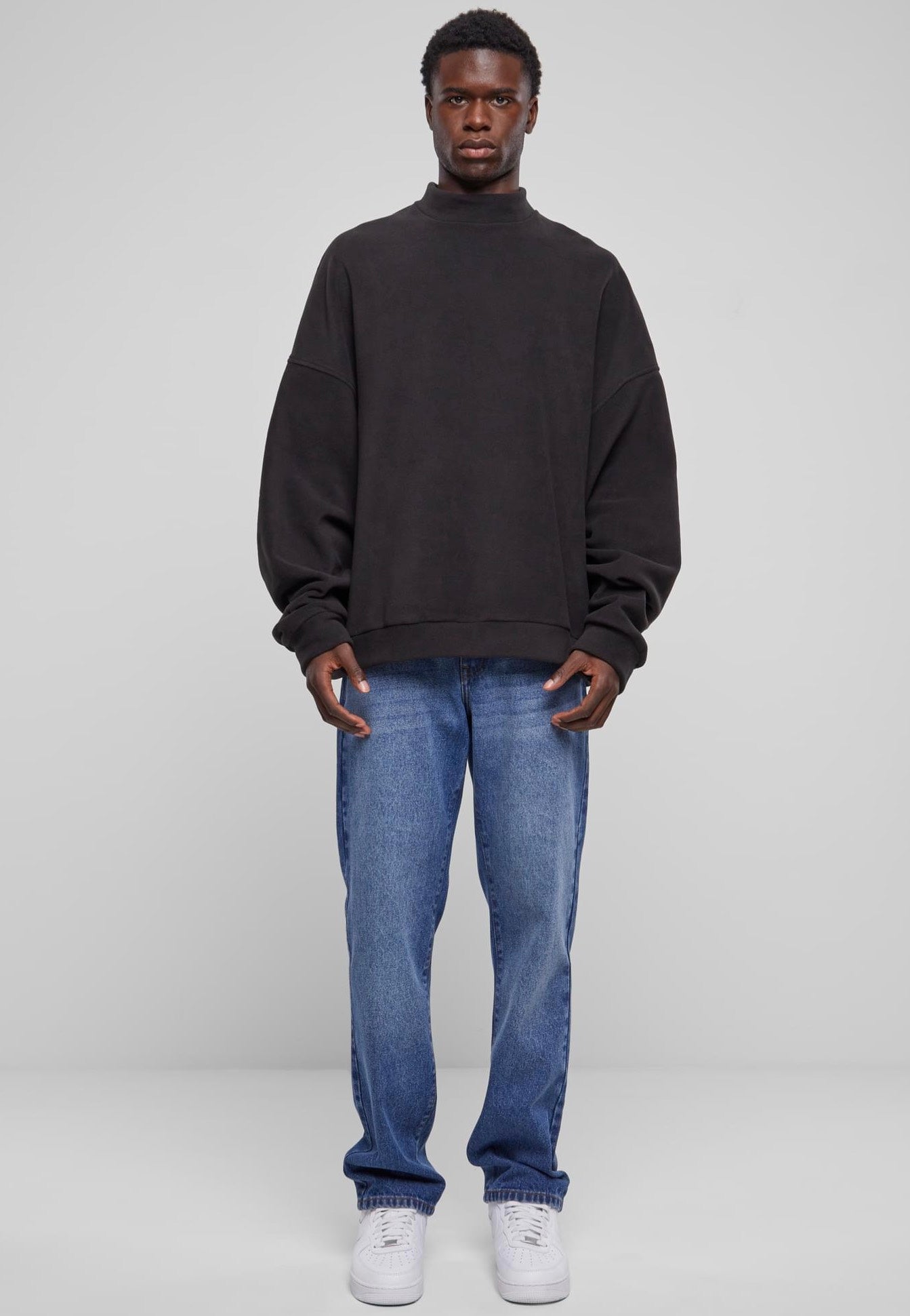 Urban Classics - Oversized Polar Fleece Black - Sweater | Men-Image