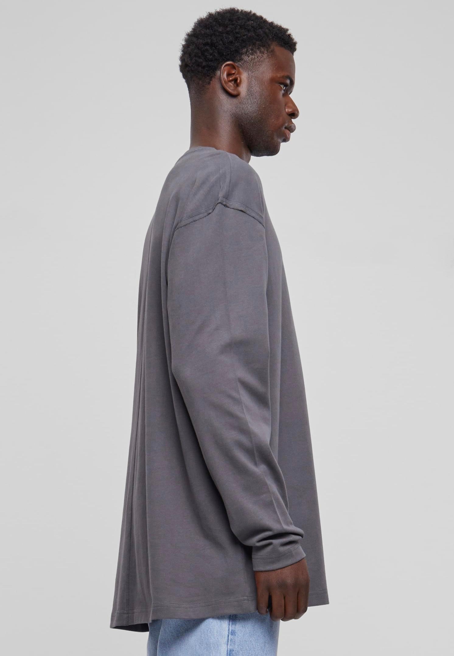 Urban Classics - Oversized Open Edge Darkshadow - Longsleeve | Men-Image