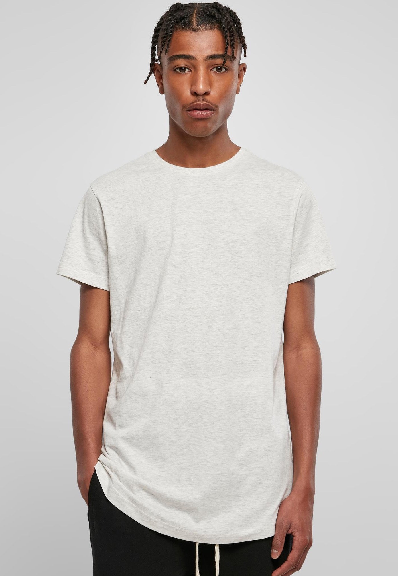 Urban Classics - Shaped Long Lightgrey - T-Shirt | Men-Image