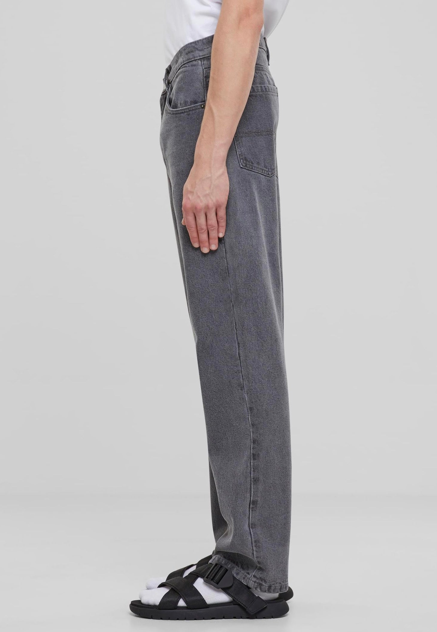 Urban Classics - Heavy Ounce Straight Fit New Grey Washed - Jeans | Men-Image