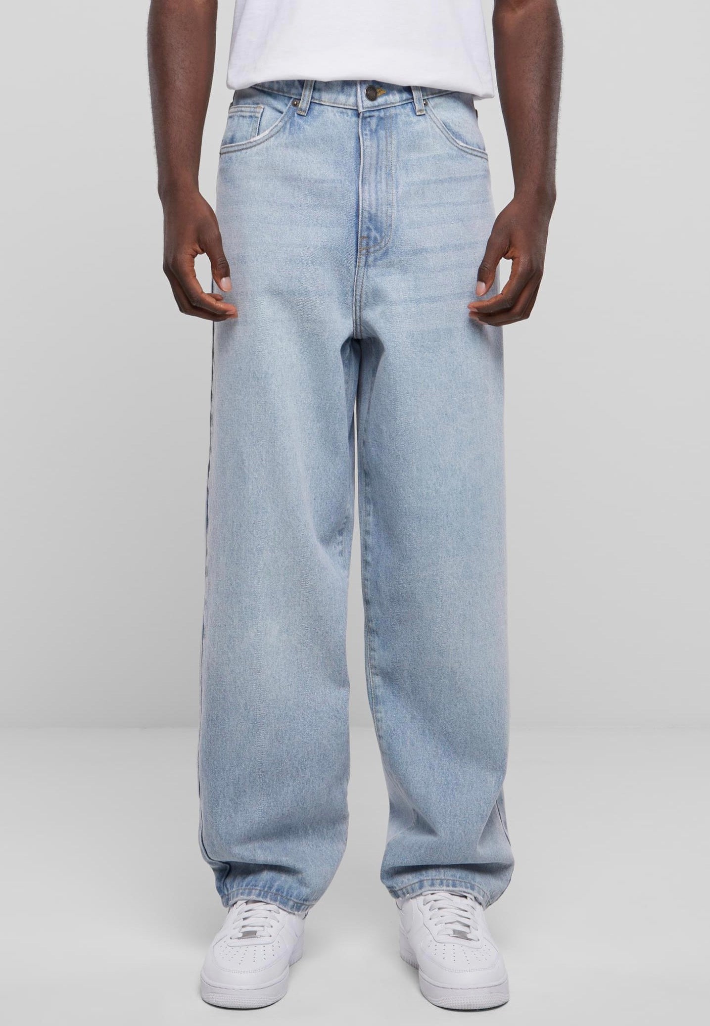 Urban Classics - Heavy Ounce Baggy Fit New Light Blue Washed - Jeans | Men-Image