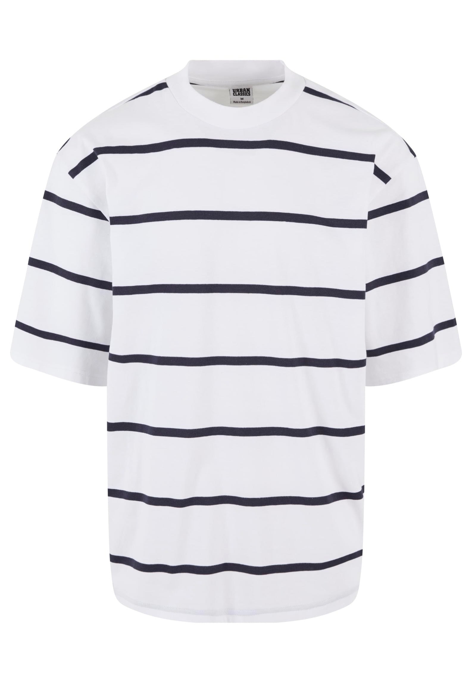 Urban Classics - Oversized Sleeve Modern Stripe White/Black - T-Shirt | Men-Image