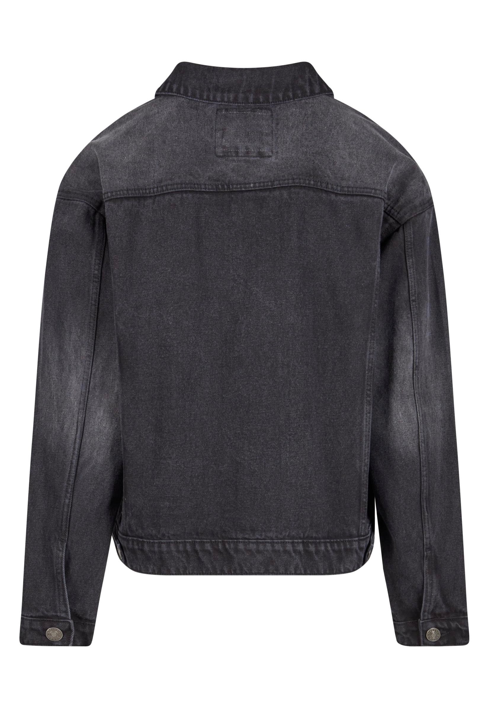 Urban Classics - Heavy Ounce Boxy Denim Black Washed - Jeans Jacket | Men-Image