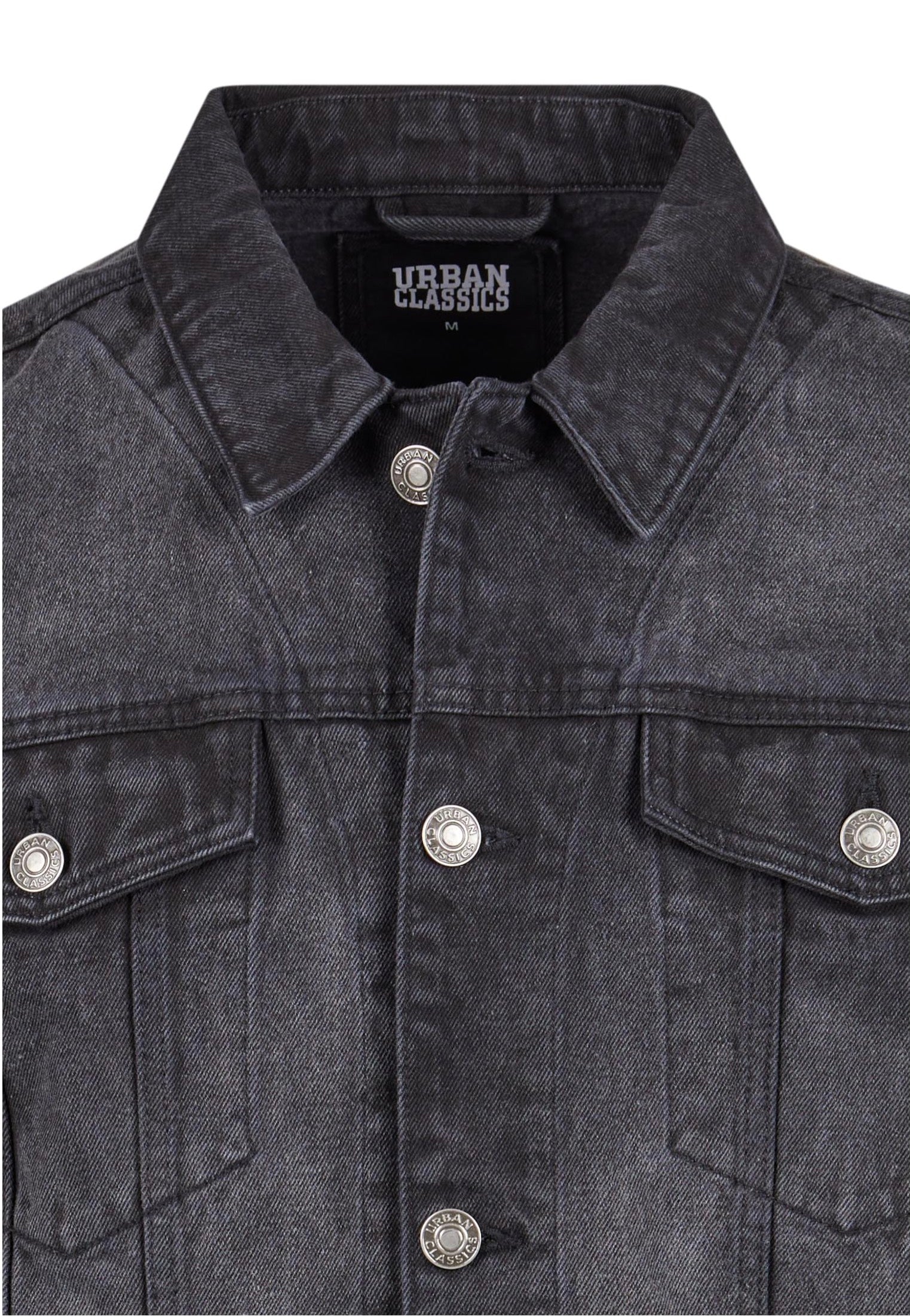 Urban Classics - Heavy Ounce Boxy Denim Black Washed - Jeans Jacket | Men-Image