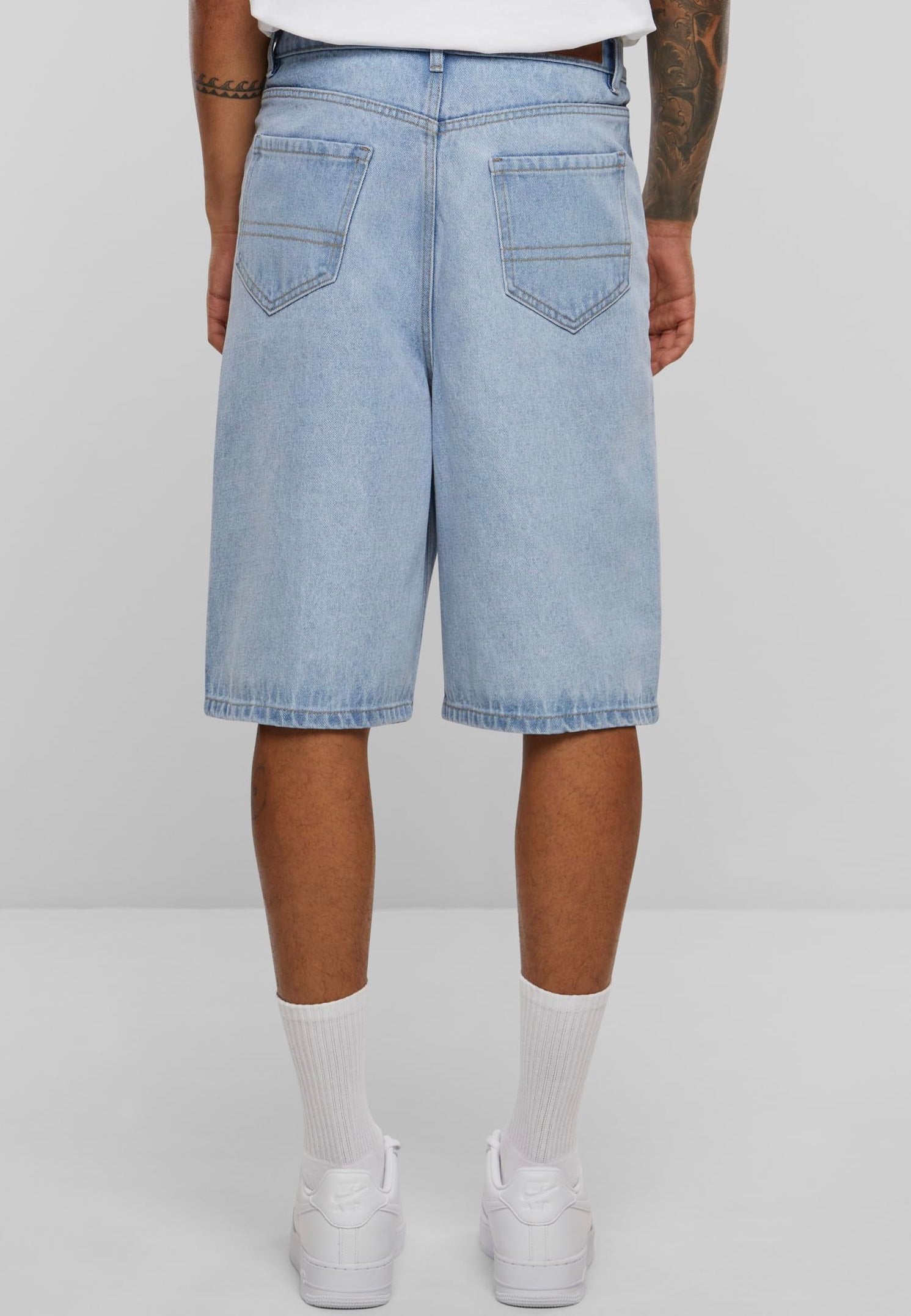 Urban Classics - 90's Heavy Denim New Light Blue Washed - Shorts | Men-Image