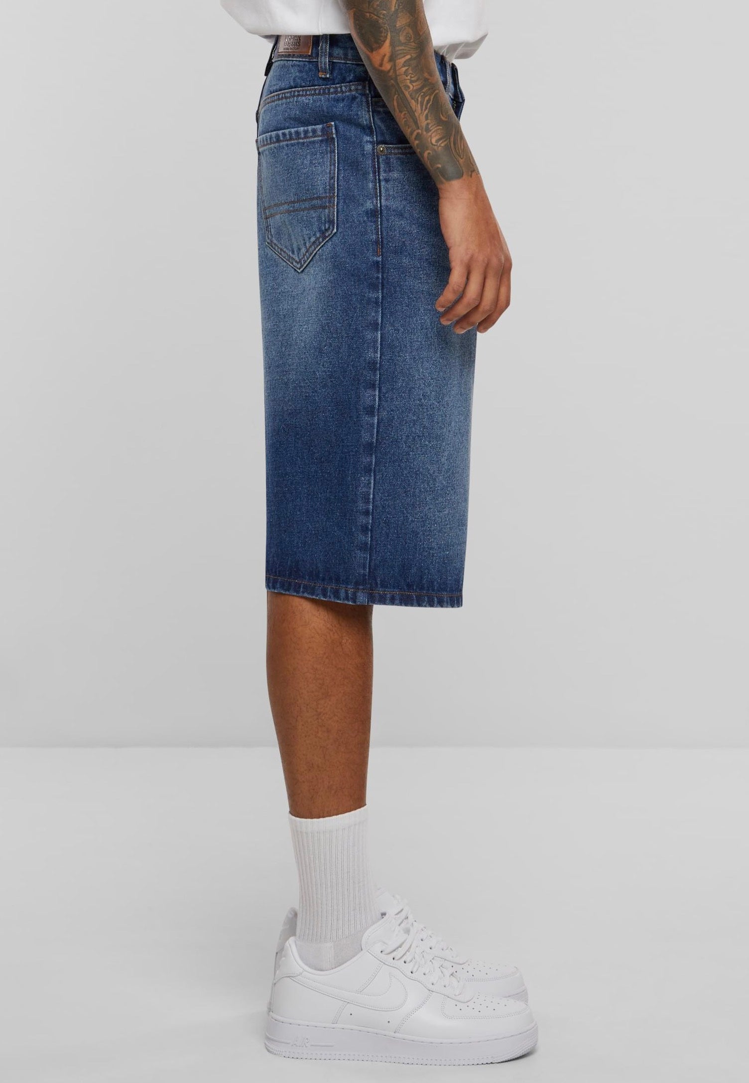 Urban Classics - 90's Heavy Denim New Mid Blue Washed - Shorts | Men-Image