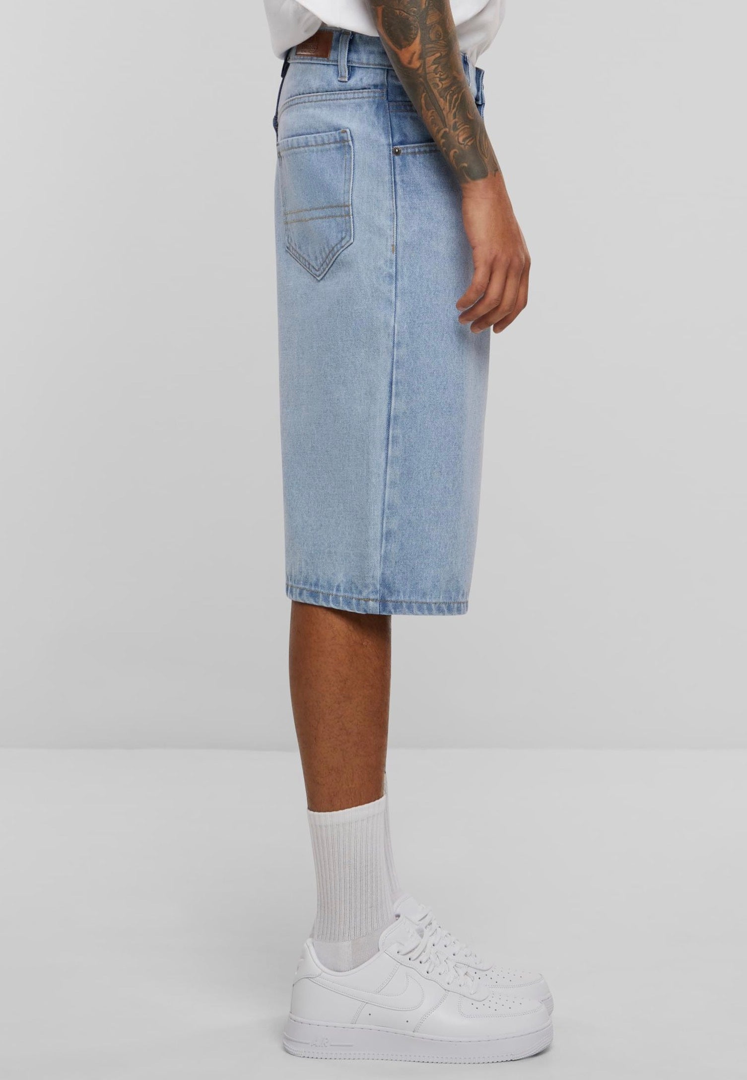 Urban Classics - 90's Heavy Denim New Light Blue Washed - Shorts | Men-Image