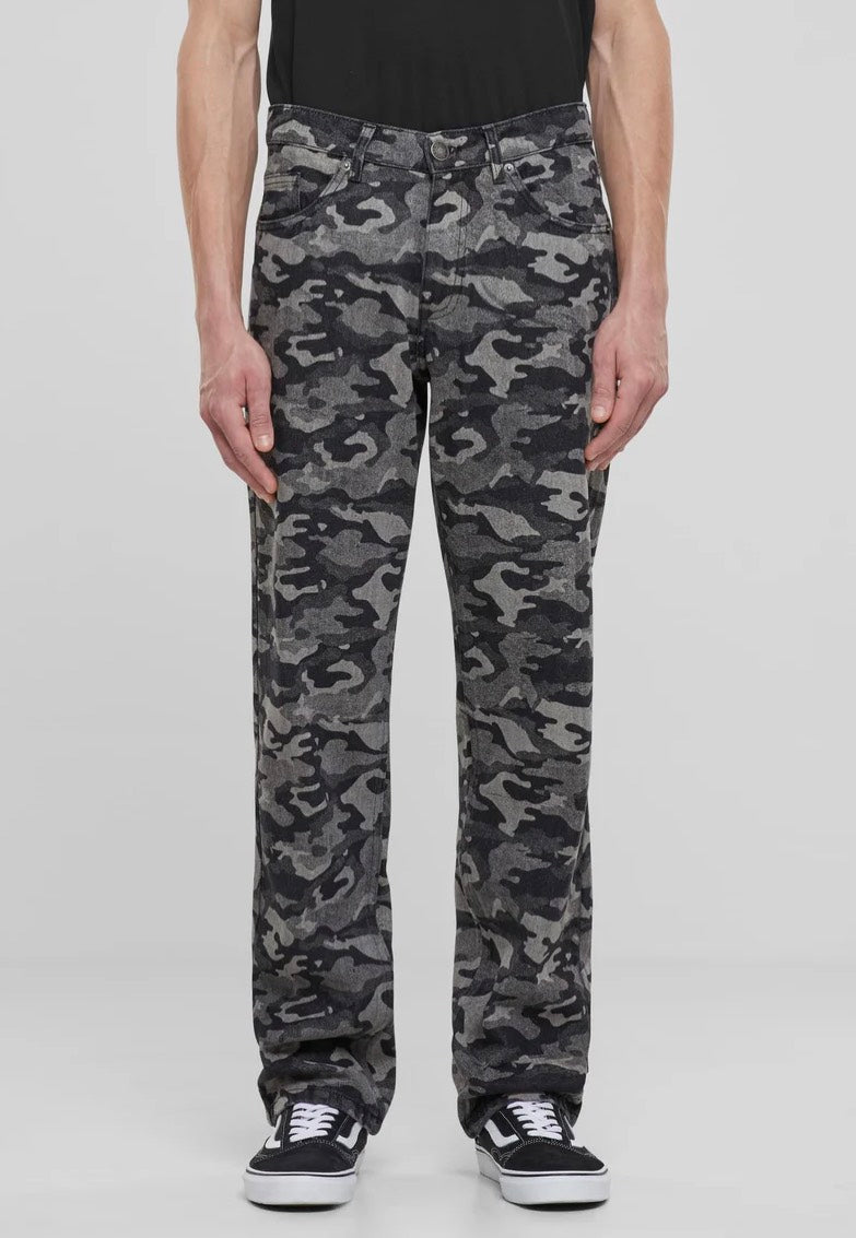 Urban Classics - Laser Printed Blacklasercamo - Jeans | Men-Image