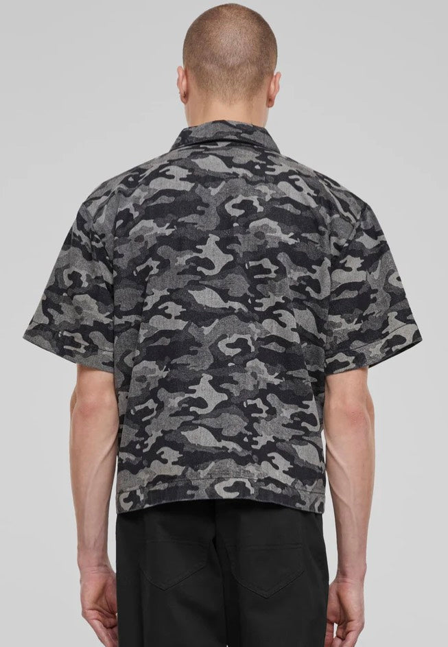 Urban Classics - Laser Printed Boxy Blacklasercamo - Shirt | Men-Image