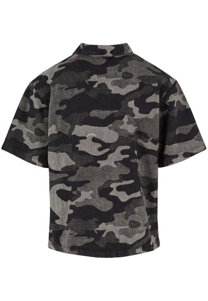 Urban Classics - Laser Printed Boxy Blacklasercamo - Shirt | Men-Image