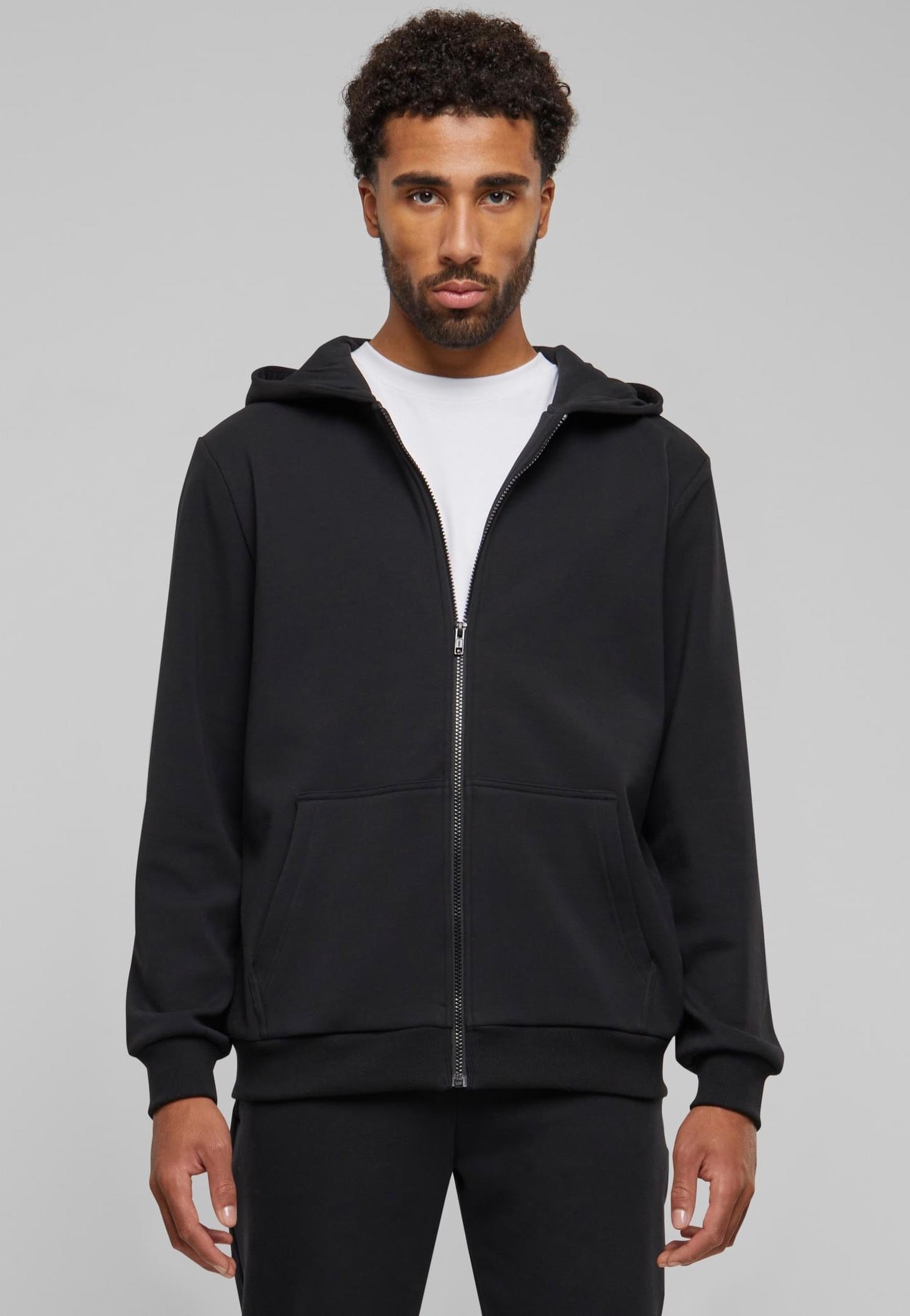 Urban Classics - Cozy Zip Black - Zipper | Men-Image