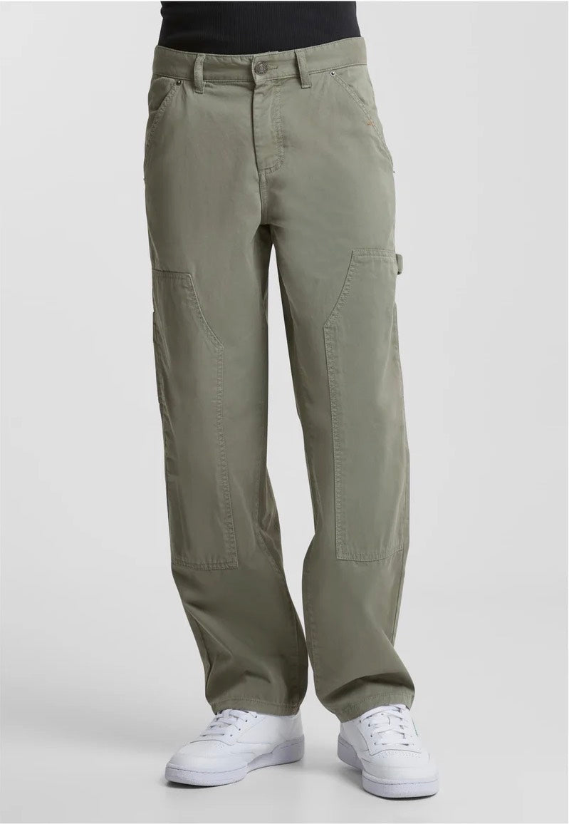 Urban Classics - Twill Double Knee Palegreen - Pants | Men-Image