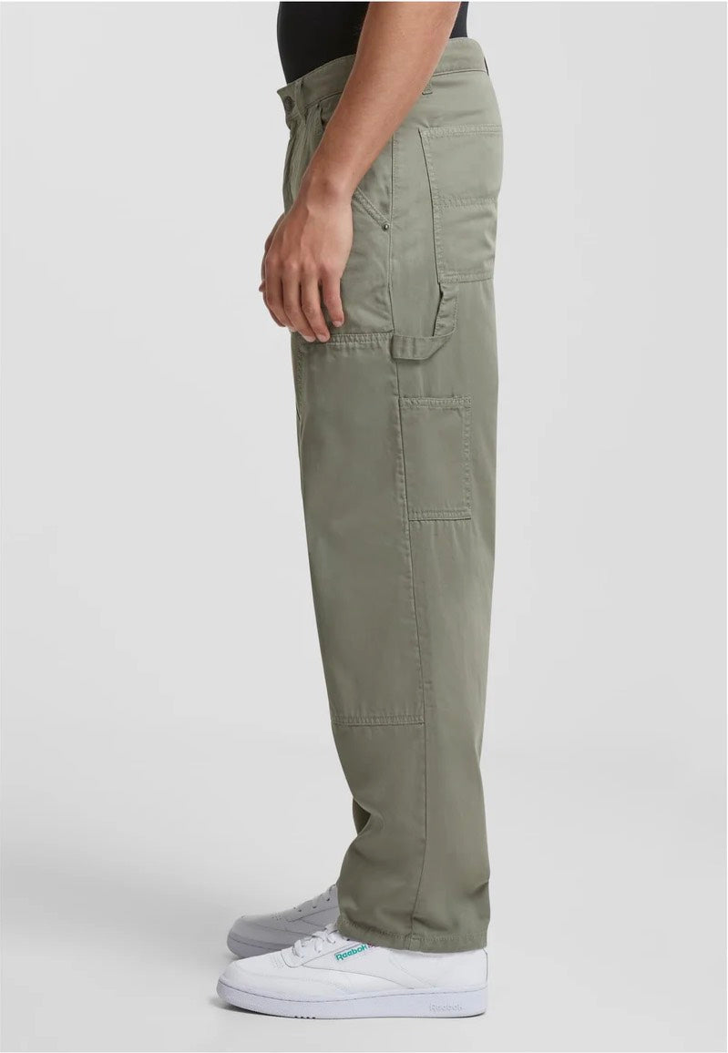 Urban Classics - Twill Double Knee Palegreen - Pants | Men-Image