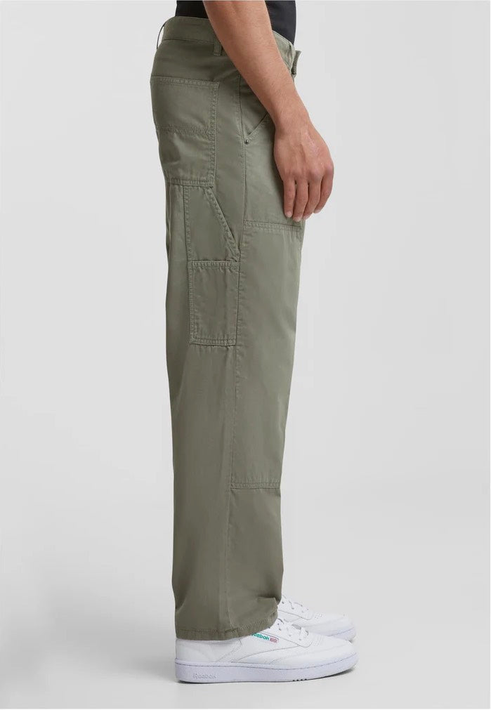 Urban Classics - Twill Double Knee Palegreen - Pants | Men-Image