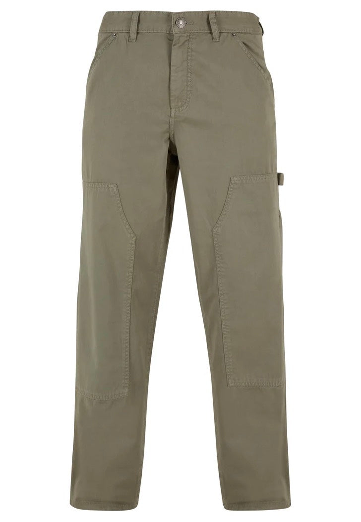 Urban Classics - Twill Double Knee Palegreen - Pants | Men-Image