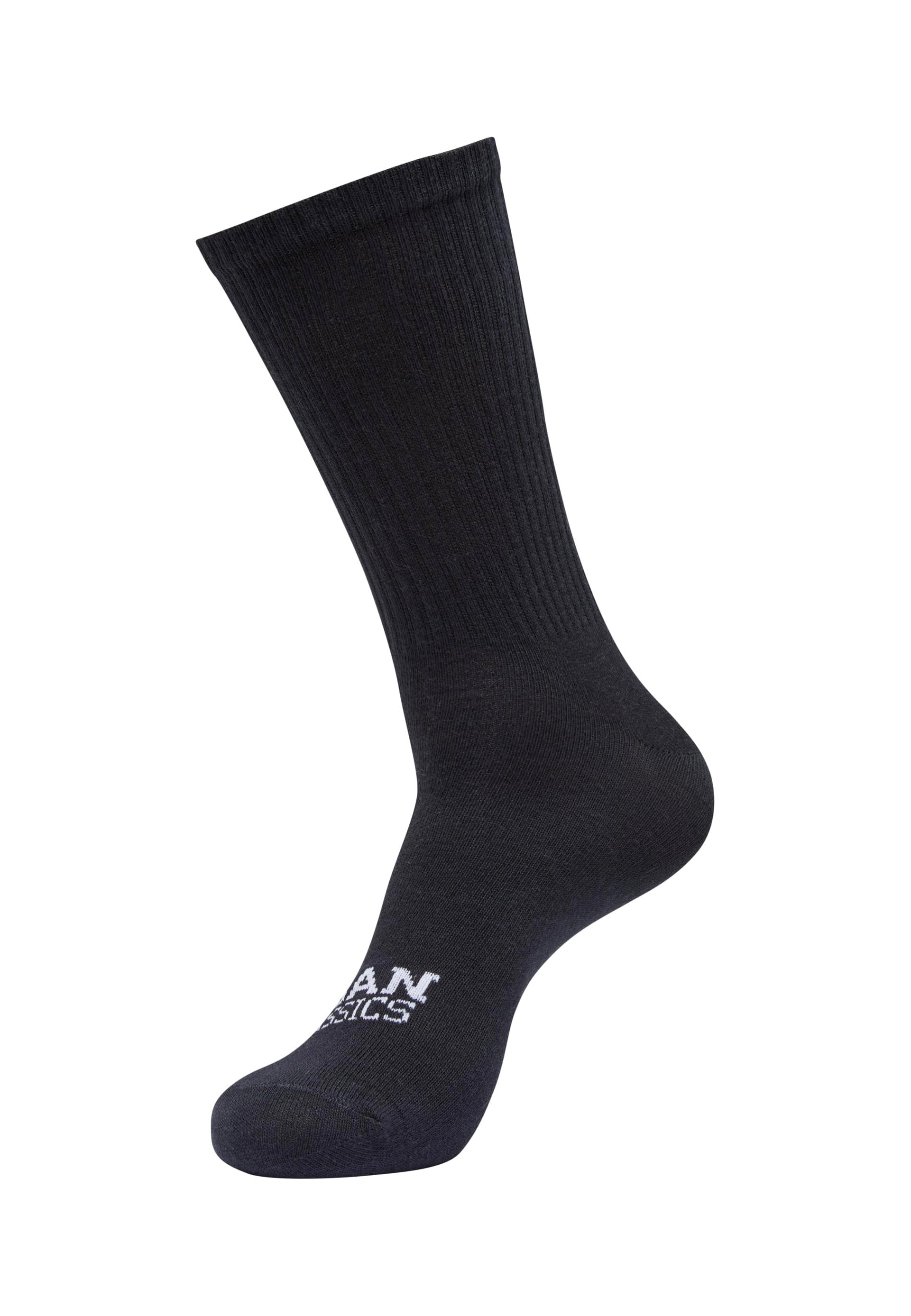 Urban Classics - Simple Flat Knit Pack Of 3 White/Black/Heathergrey - Socks | Neutral-Image