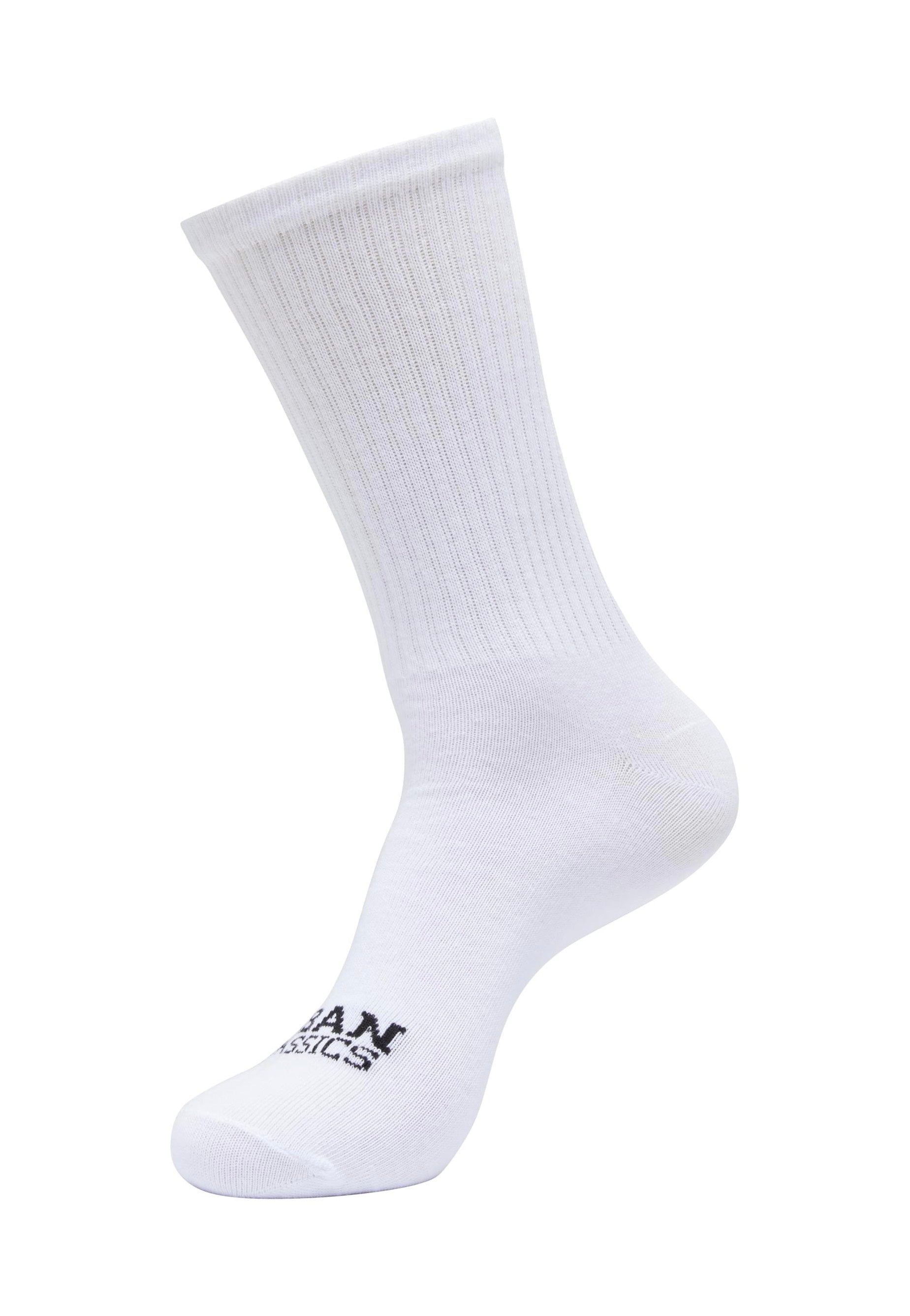 Urban Classics - Simple Flat Knit Pack Of 3 White/Black/Heathergrey - Socks | Neutral-Image