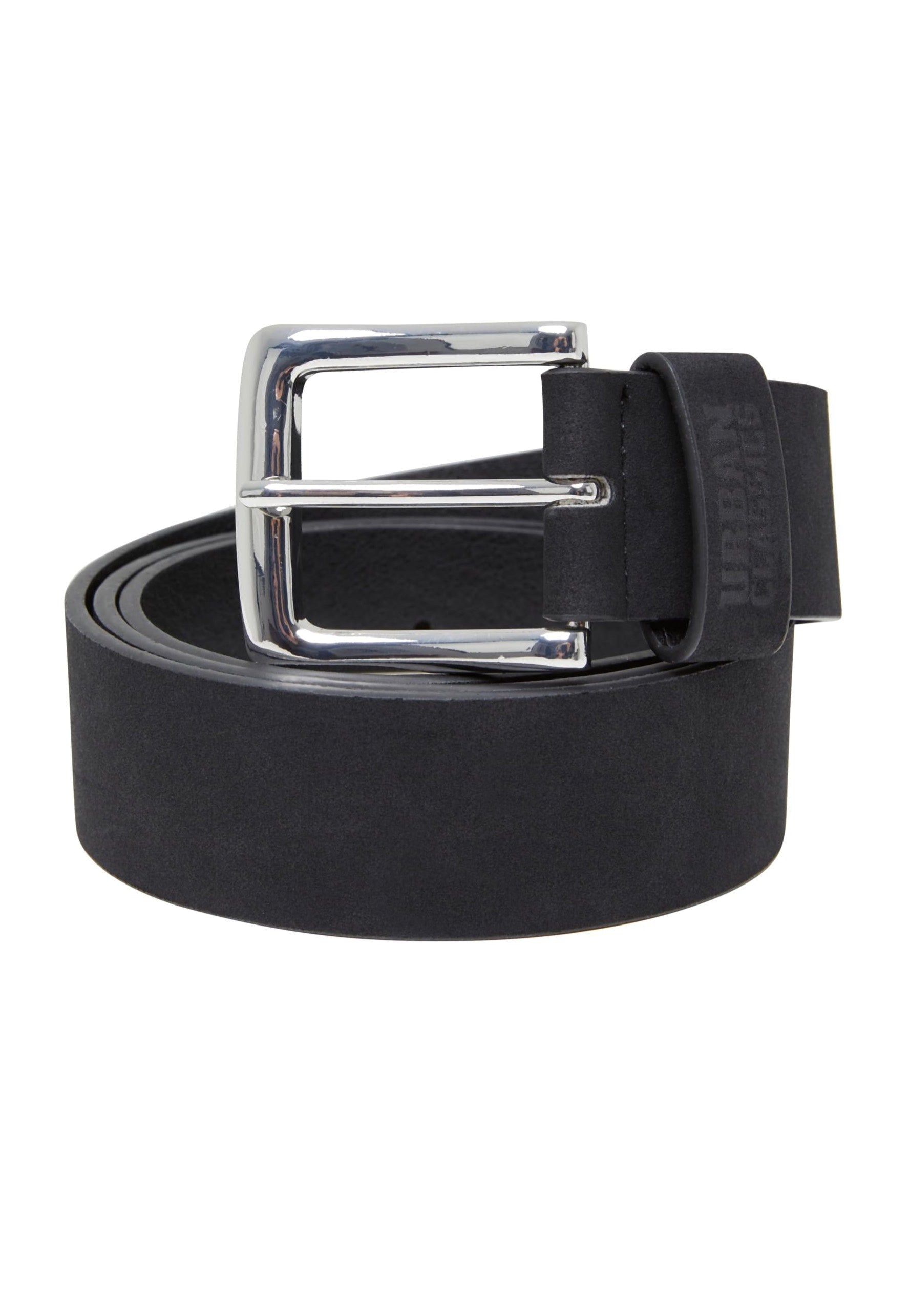 Urban Classics - Suede Leather Imitation Black/Silver - Belt | Neutral-Image