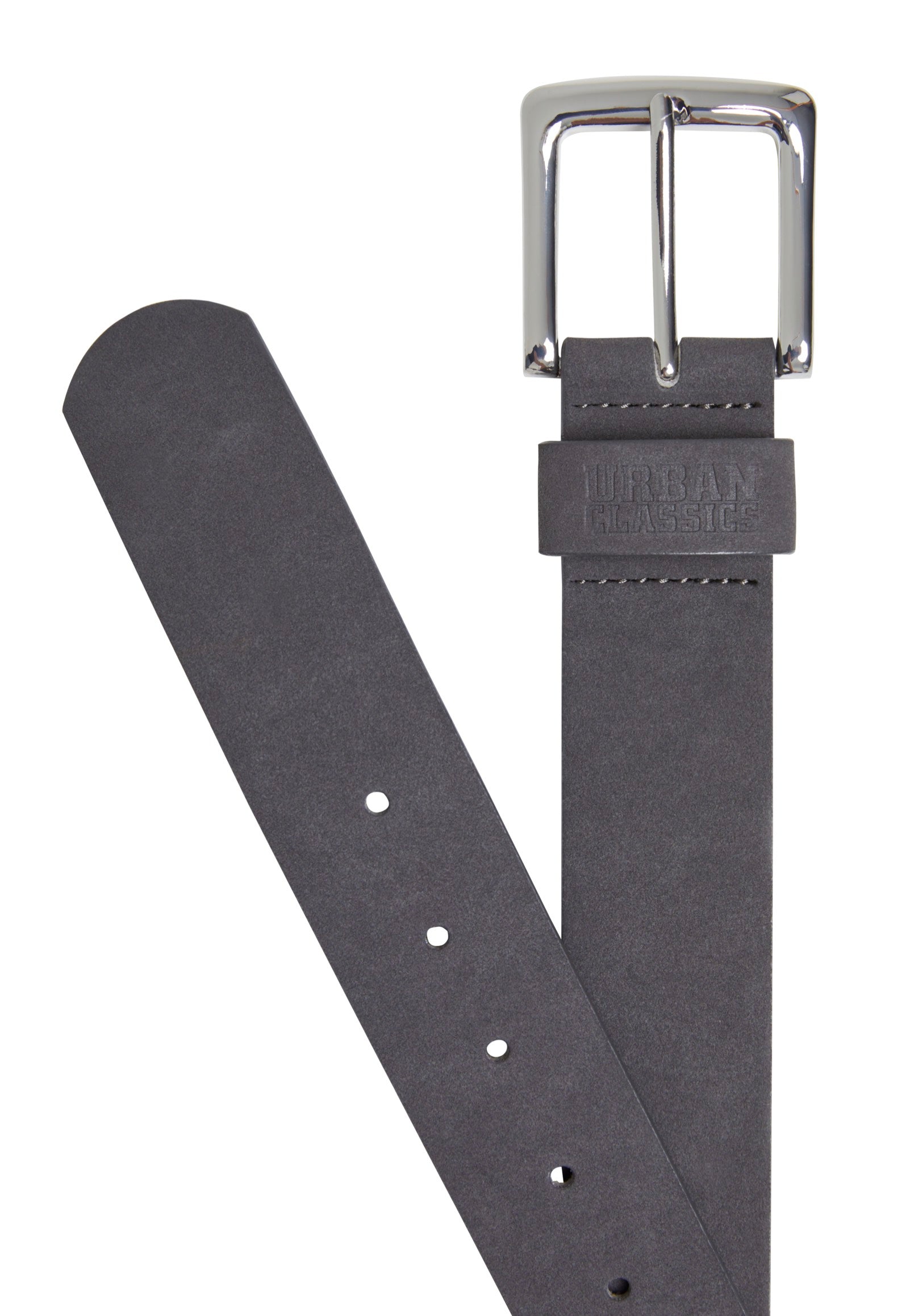 Urban Classics - Suede Leather Imitation Magnet/Silver - Belt | Neutral-Image