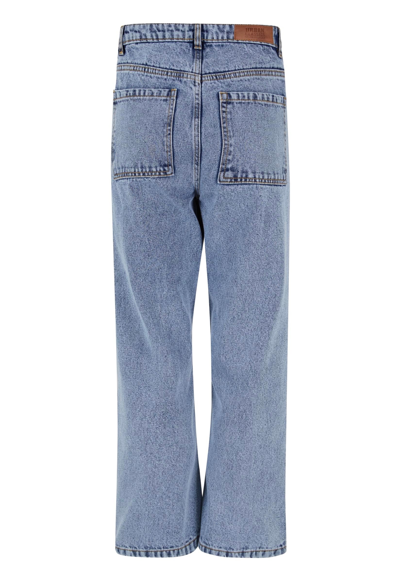 Urban Classics - Ladies Cropped Straight Leg Denim Tinted Lightblue Washed - Jeans | Women-Image