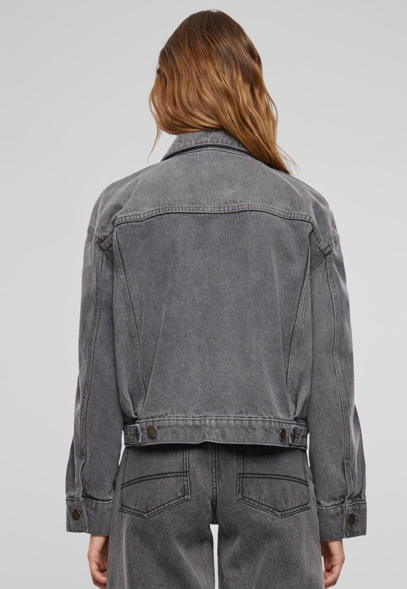 Urban Classics - Ladies 80‘s Oversized Denim New Grey Washed - Jeans Jacket | Women-Image