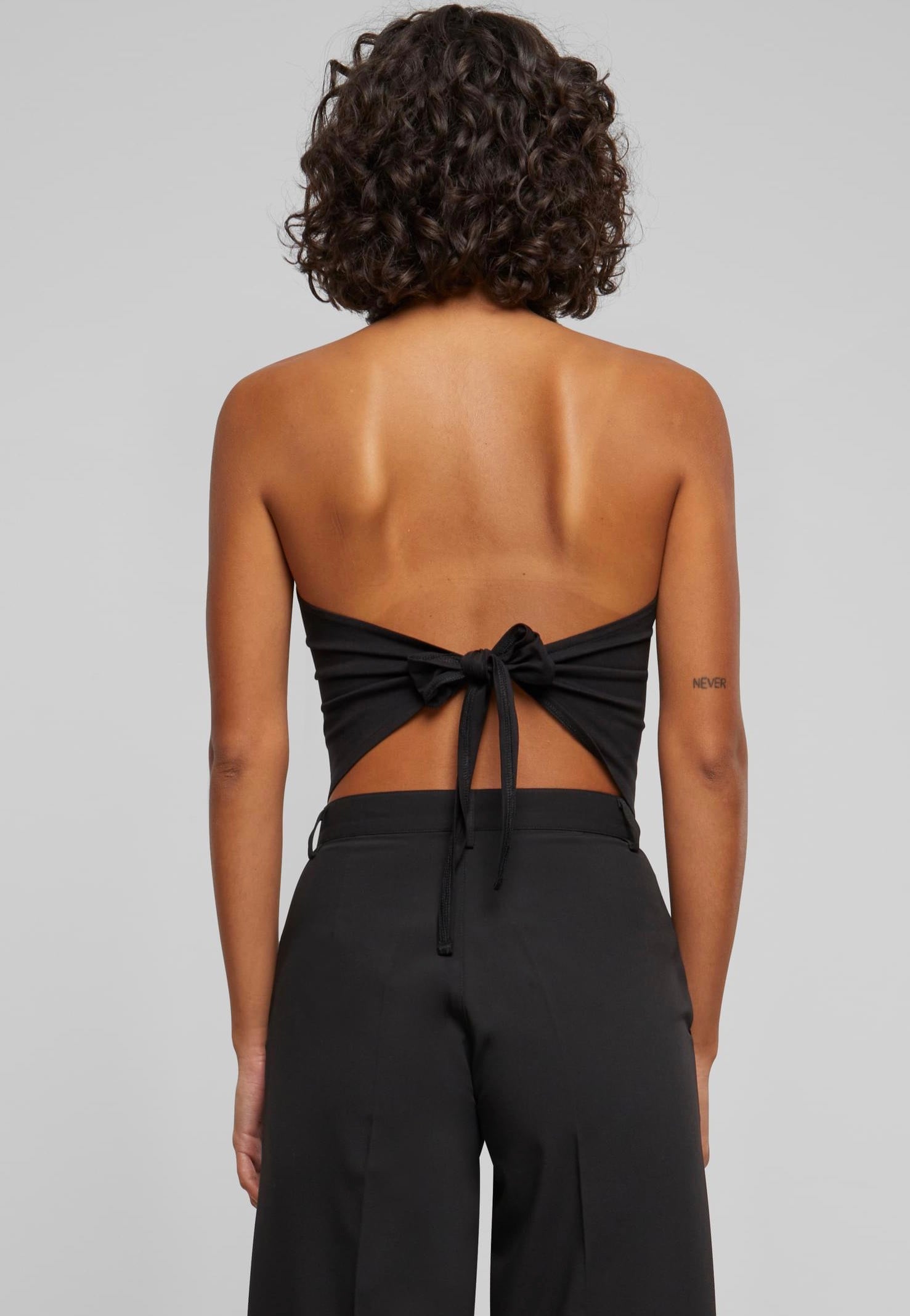 Urban Classics - Ladies Knotted Bandeau Black - Top | Women-Image